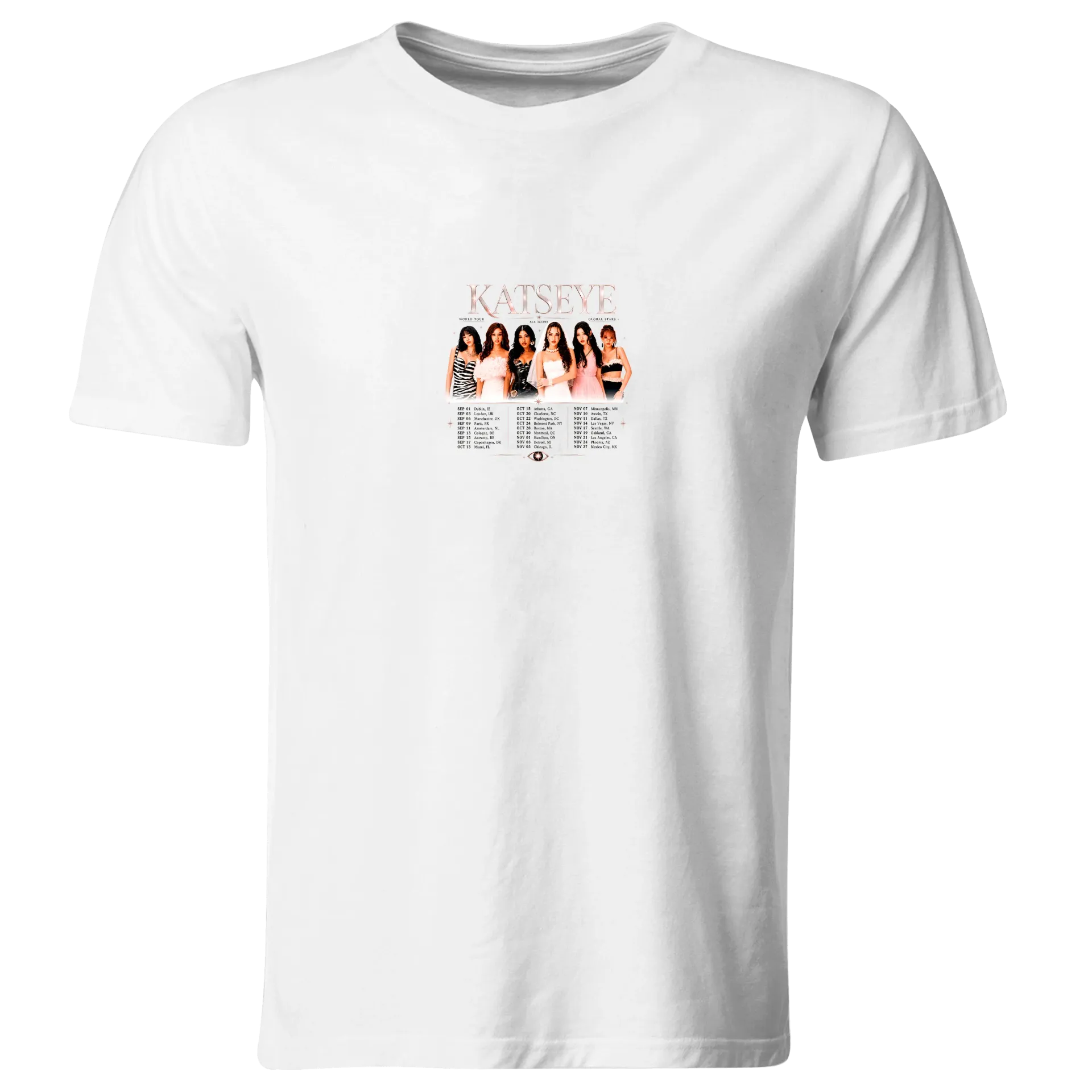 Playera lk1049. Katseye Eyekons (Recto​)