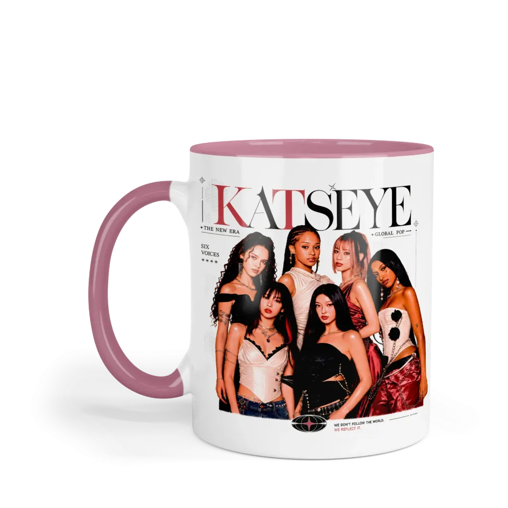 Taza 11 Oz LK1031. Katseye Eyekons