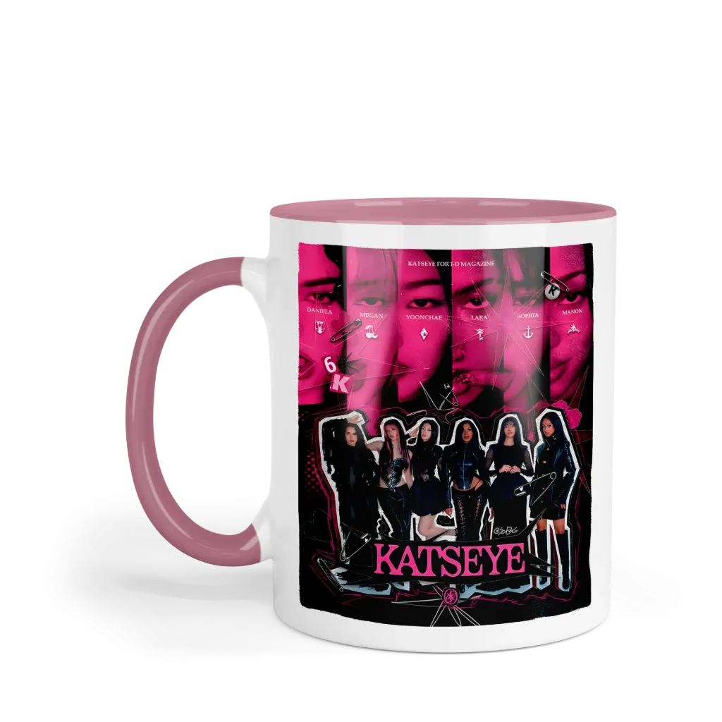 Taza 11 Oz LK1032. Katseye Eyekons