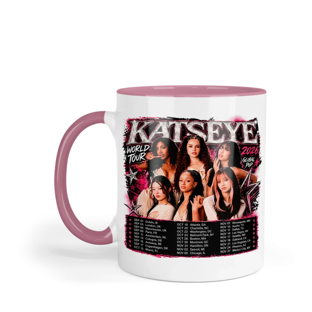 Taza 11 Oz LK1036. Katseye Eyekons