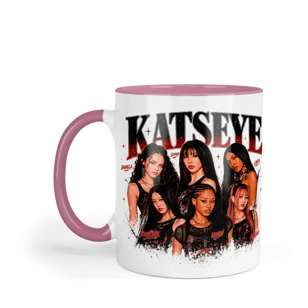 Taza 11 Oz LK1039. Katseye Eyekons