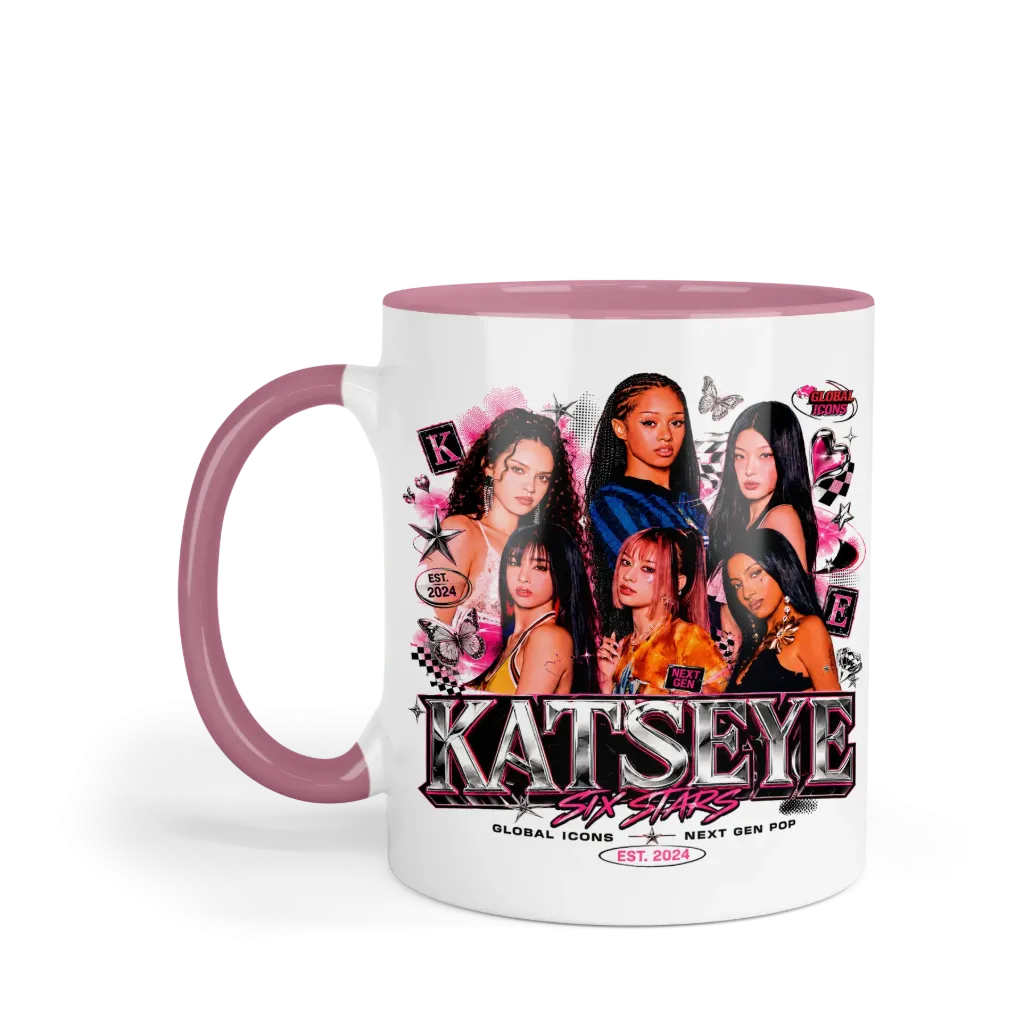 Taza 11 Oz LK1041. Katseye Eyekons