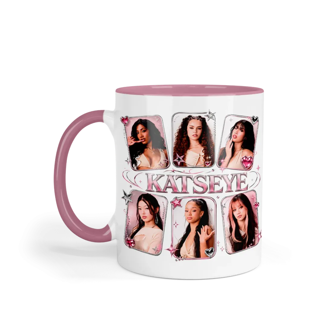 Taza 11 Oz LK1050. Katseye Eyekons