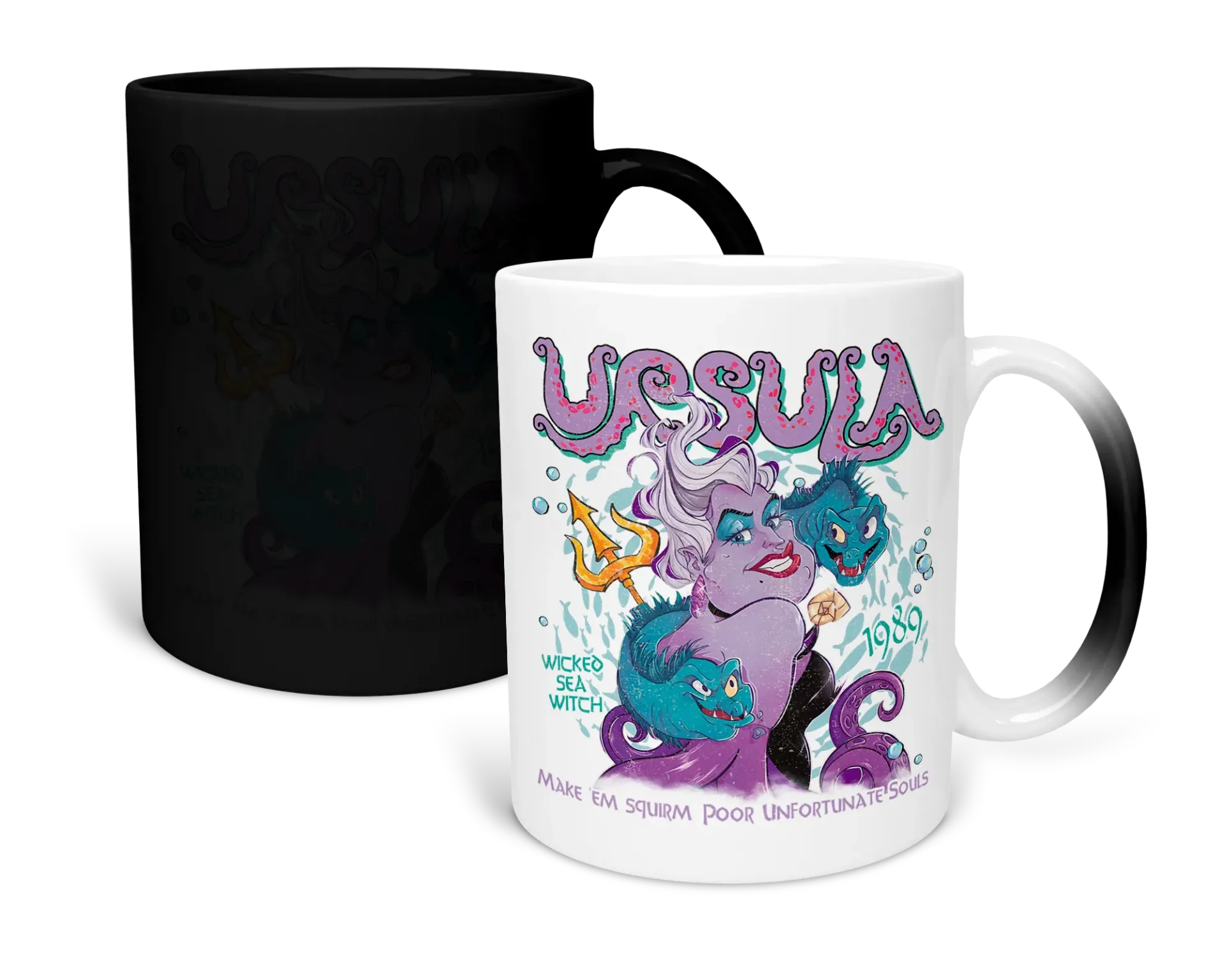 Taza magica 11 Oz LK1051. Villanos retro vintage. Ursula