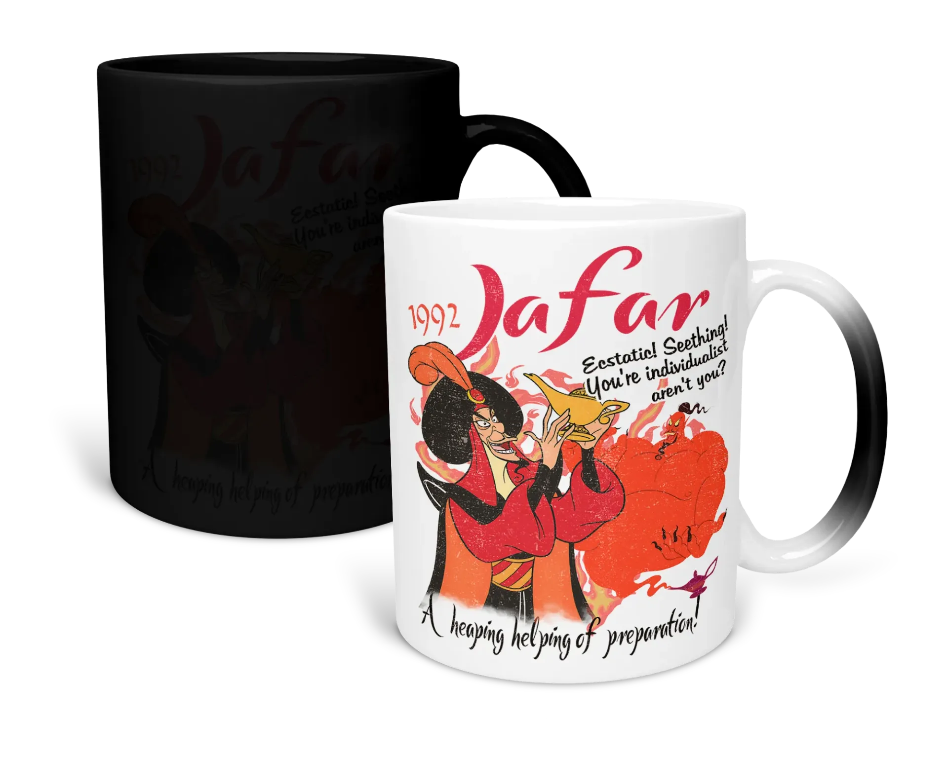 Taza magica 11 Oz LK1055. Villanos retro vintage. Jafar