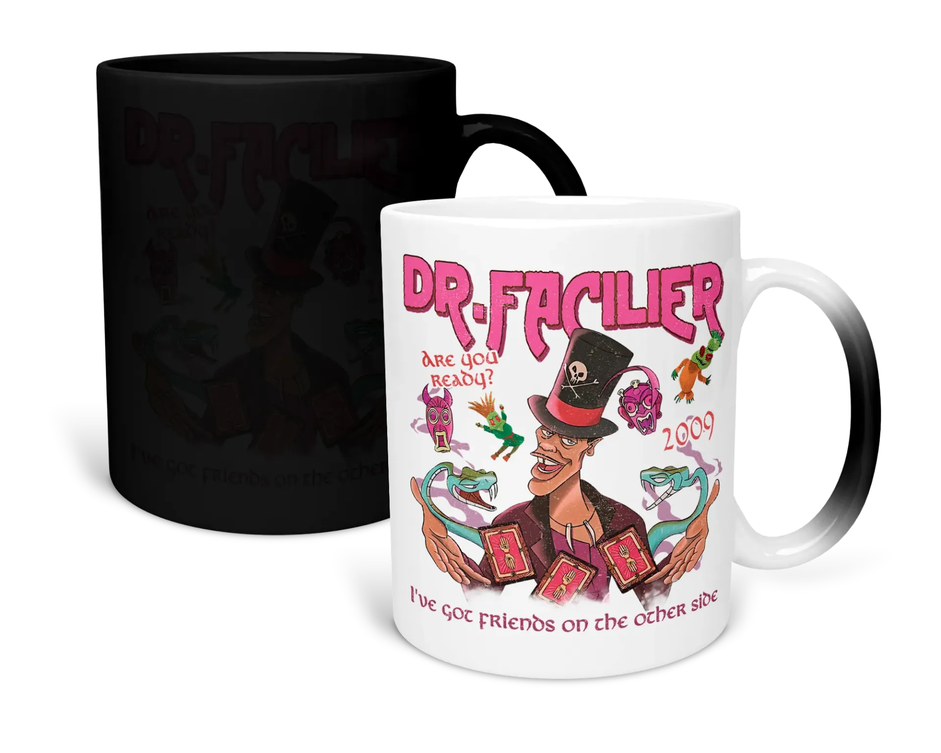 Taza magica 11 Oz LK1059. Villanos retro vintage. Dr. Facilier