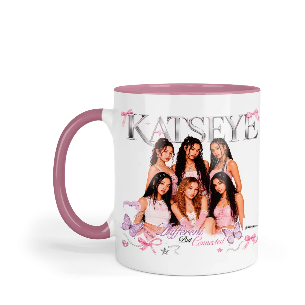 Taza 11 Oz LK1072. Katseye Eyekons (Con nombre)