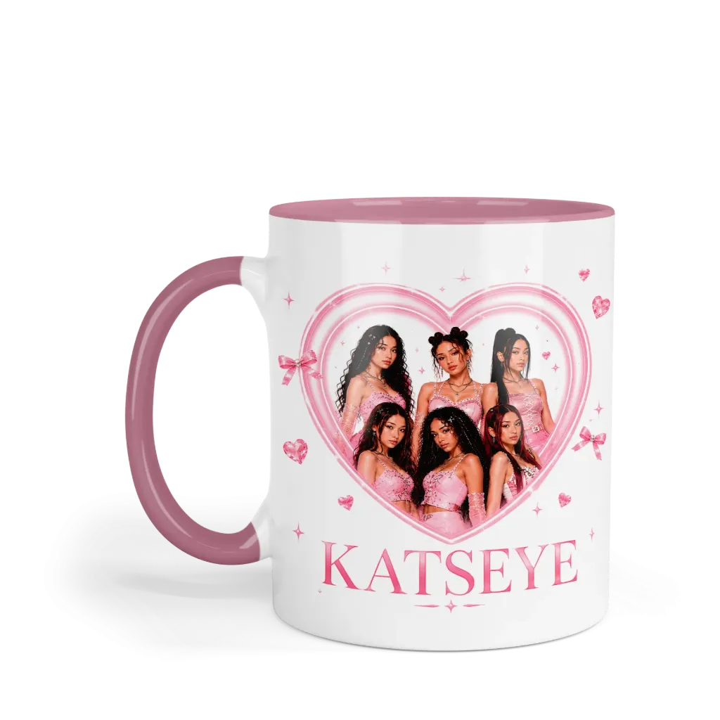 Taza 11 Oz LK1073. Katseye Eyekons (Con nombre)