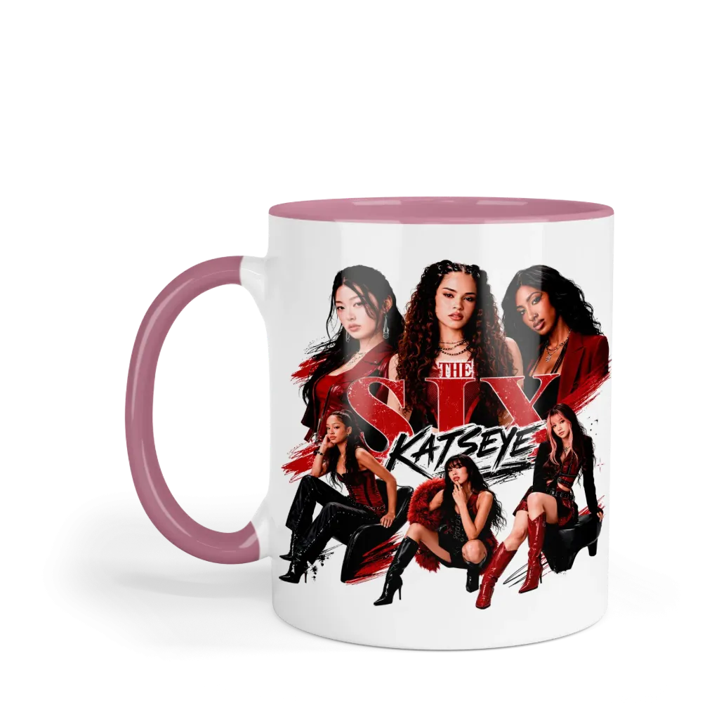 Taza 11 Oz LK1075. Katseye Eyekons (Con nombre)