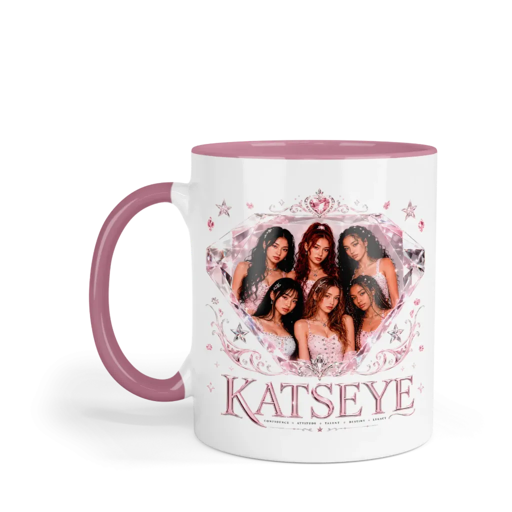 Taza 11 Oz LK1082. Katseye Eyekons (Sin personalizado)