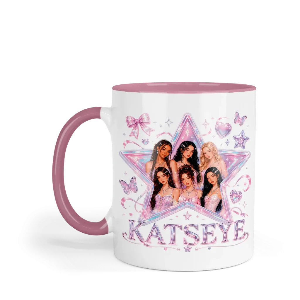 Taza 11 Oz LK1086. Katseye Eyekons (Sin personalizado)