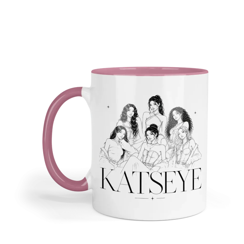 Taza 11 Oz LK1087. Katseye Eyekons (Sin personalizado)
