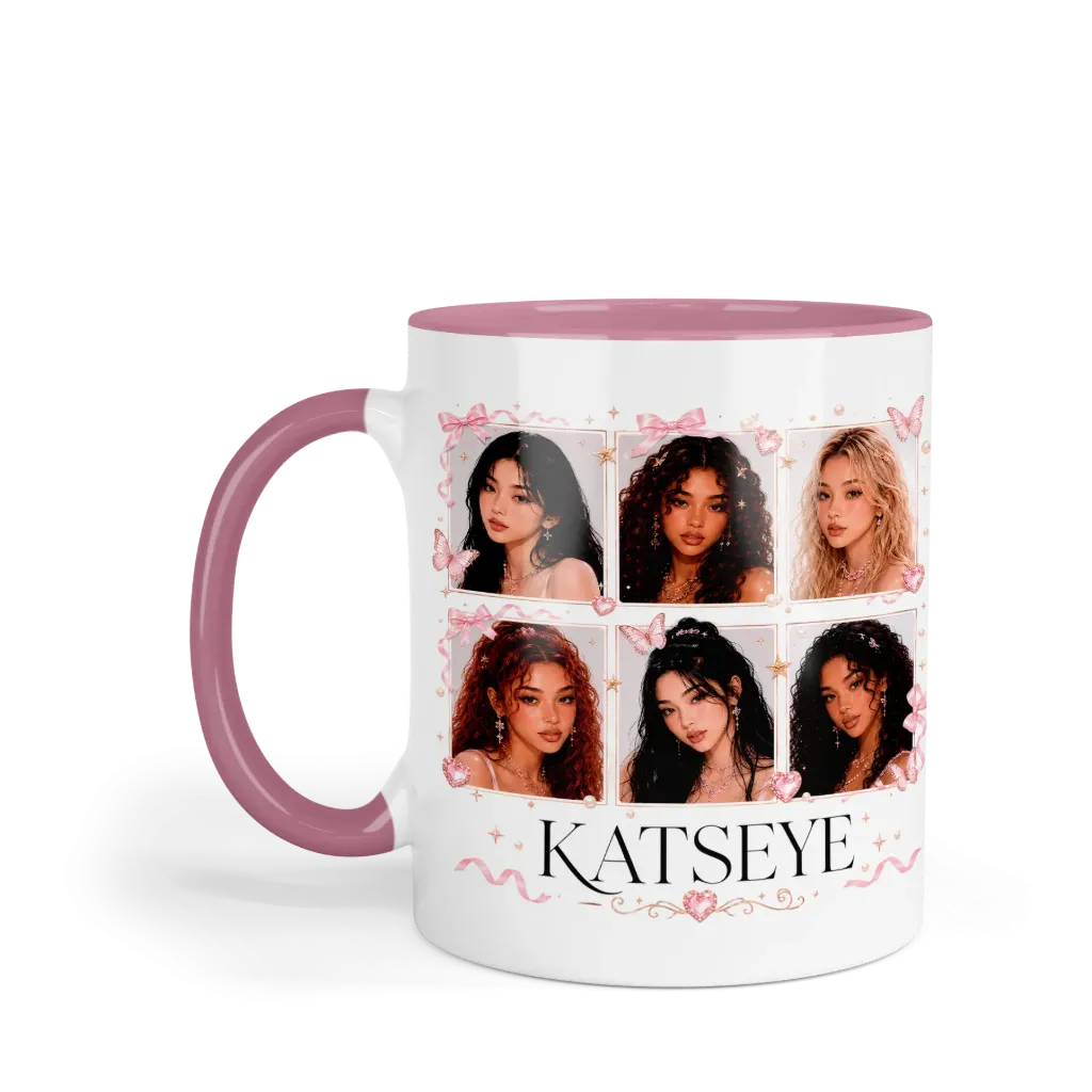 Taza 11 Oz LK1096. Katseye Eyekons (Sin personalizado)