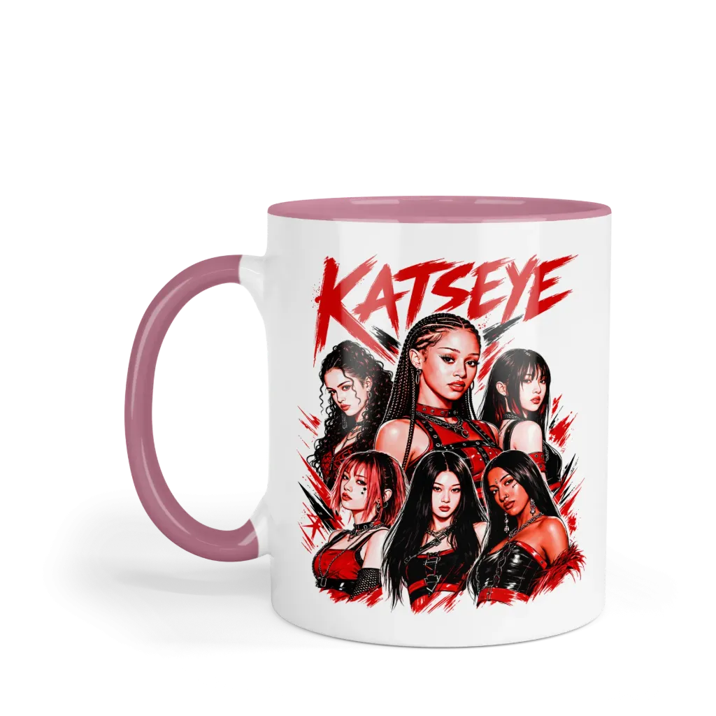 Taza 11 Oz LK1104. Katseye Eyekons