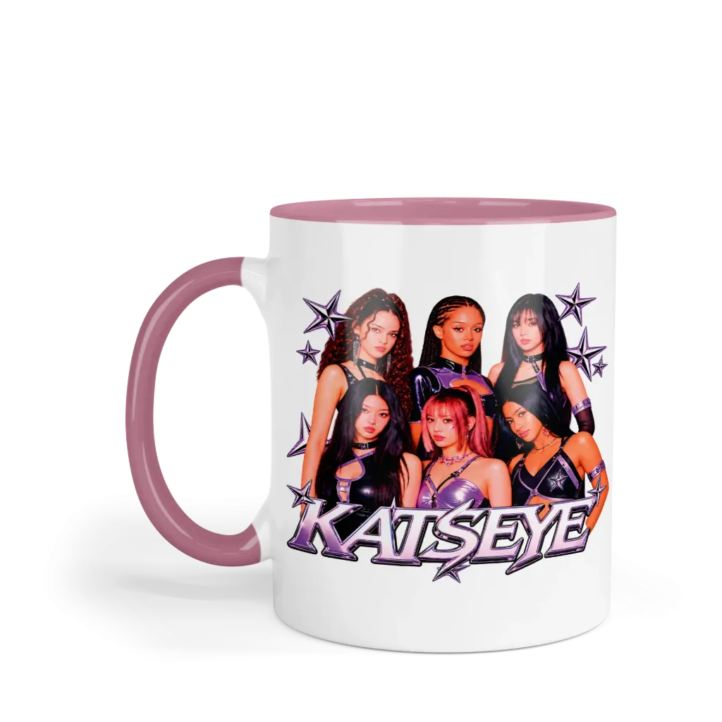 Taza 11 Oz LK1109. Katseye Eyekons (Sin personalizado)