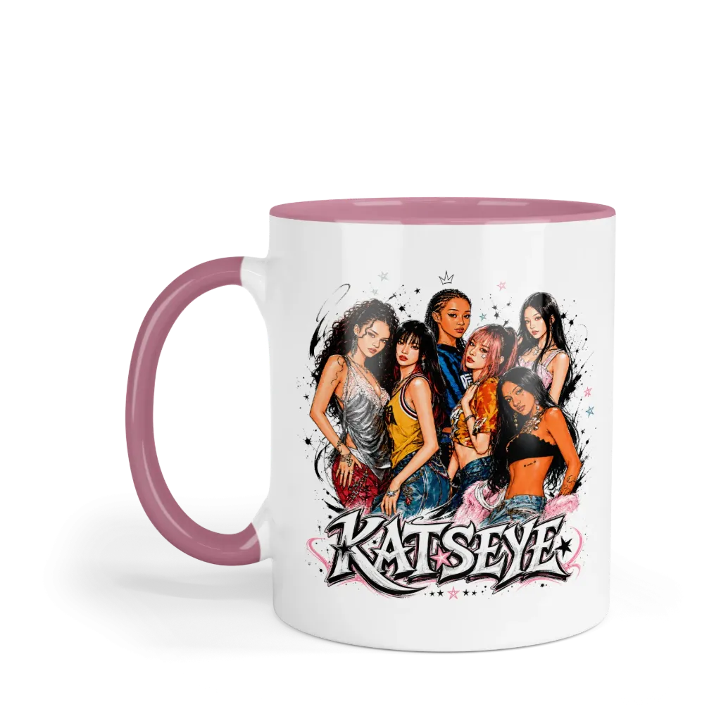 Taza 11 Oz LK1121. Katseye Eyekons (Sin personalizado)