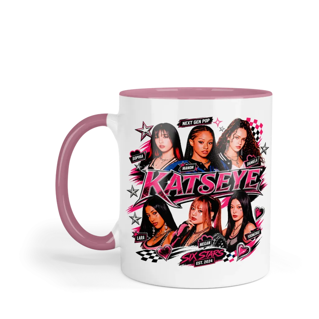 Taza 11 Oz LK1123. Katseye Eyekons (Sin personalizado)