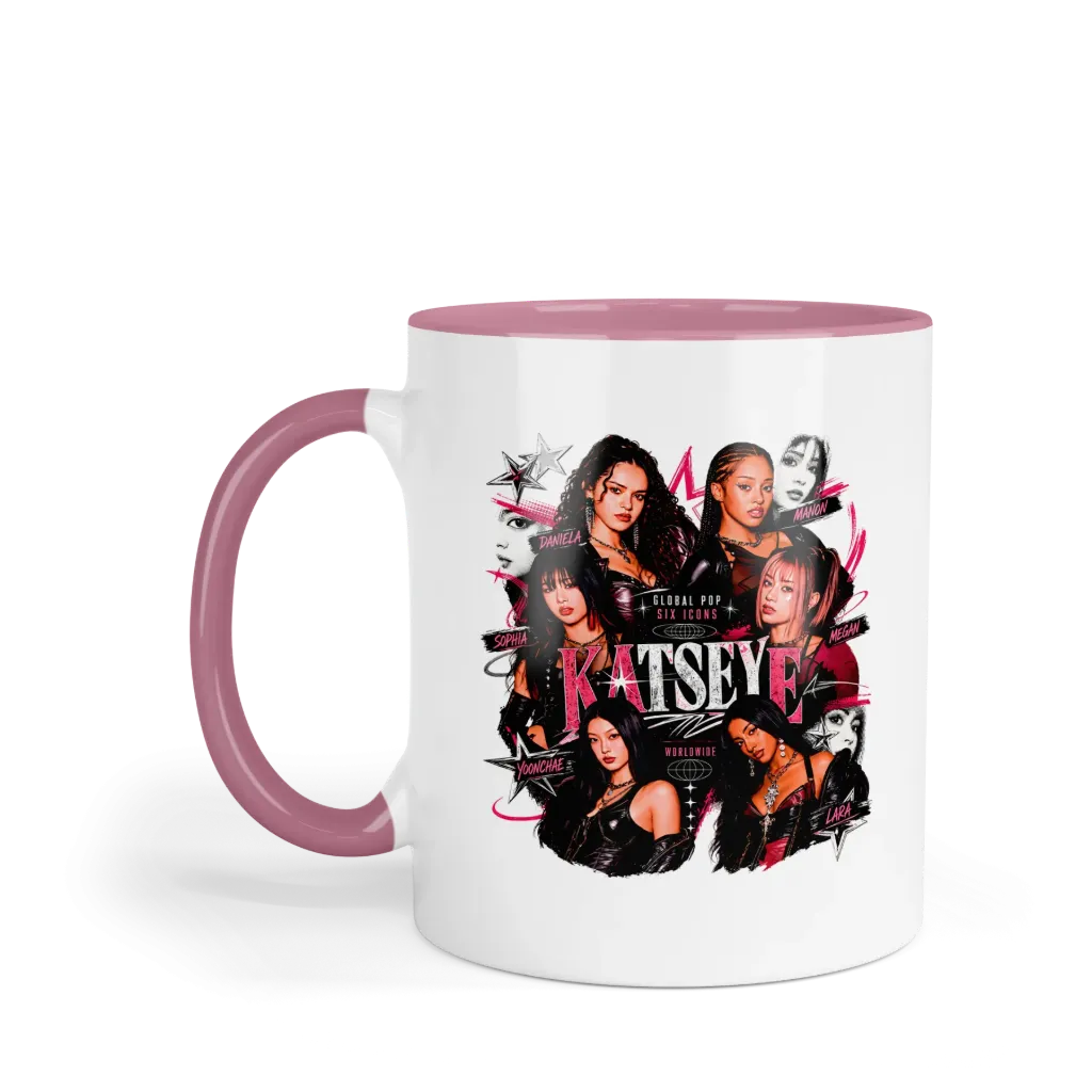 Taza 11 Oz LK1124. Katseye Eyekons (Sin personalizado)