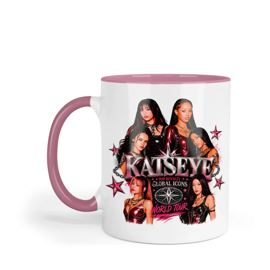 Taza 11 Oz LK1127. Katseye Eyekons (Sin personalizado)