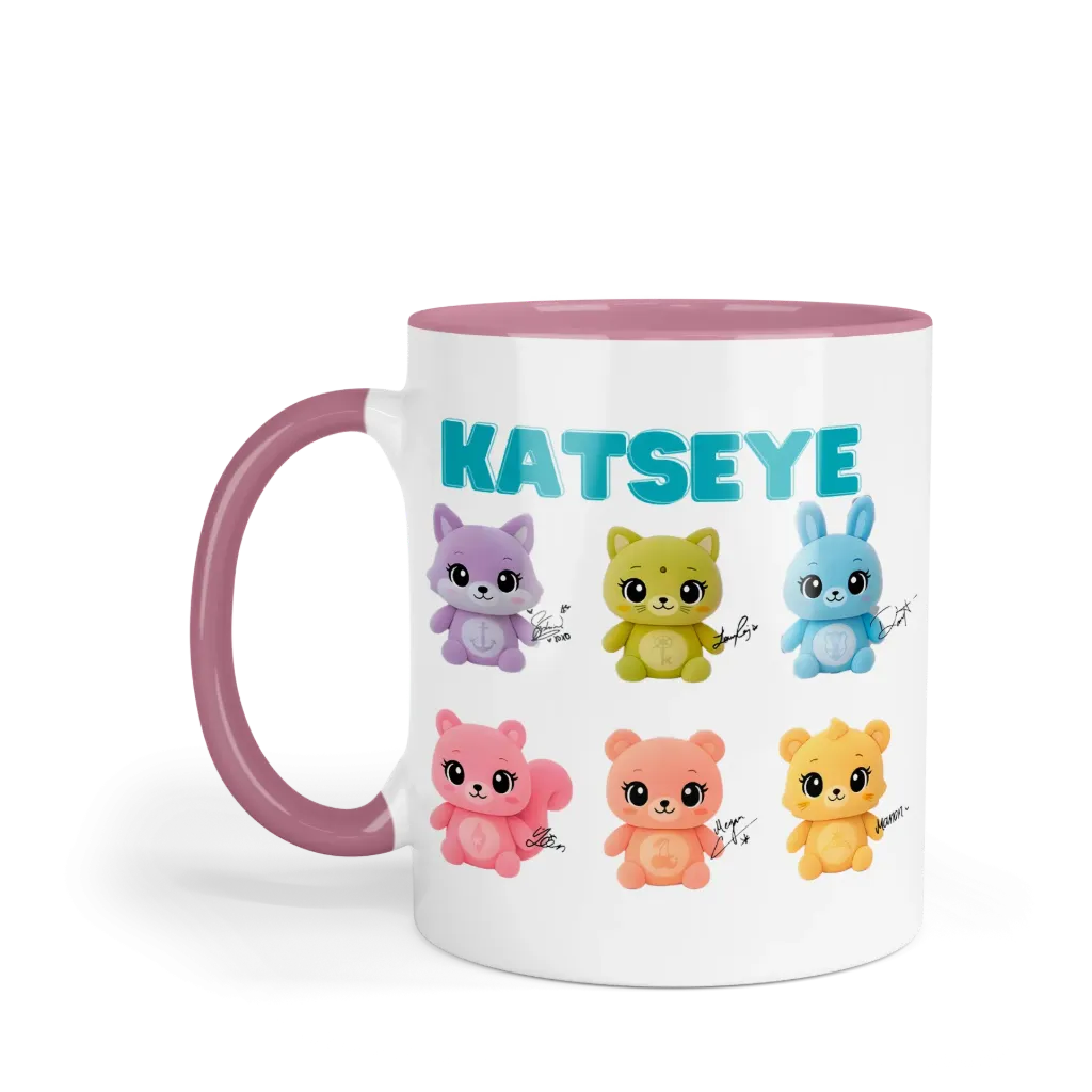Taza 11 Oz LK1128. Katseye Eyekons