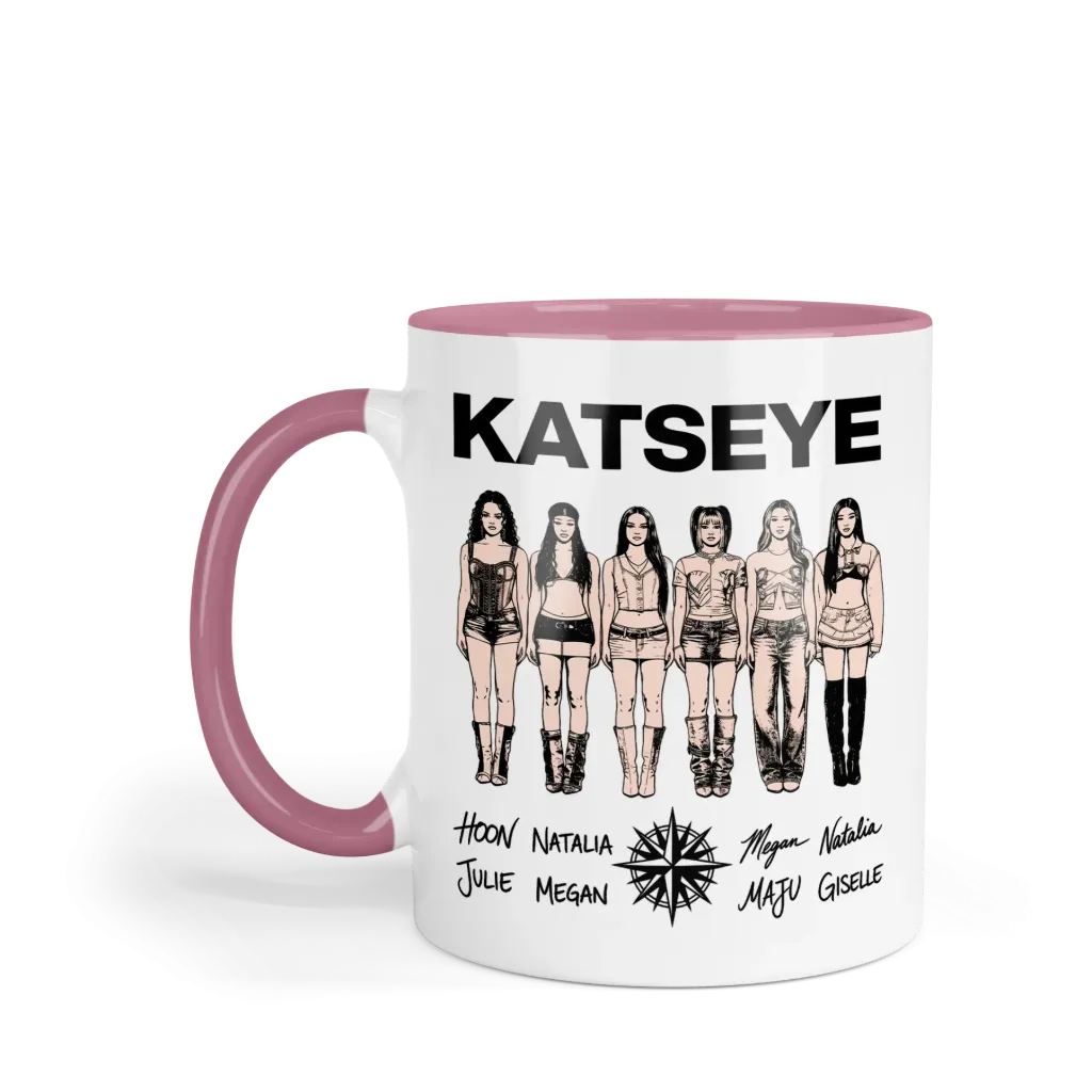 Taza 11 Oz LK1137. Katseye Eyekons (Sin personalizado)
