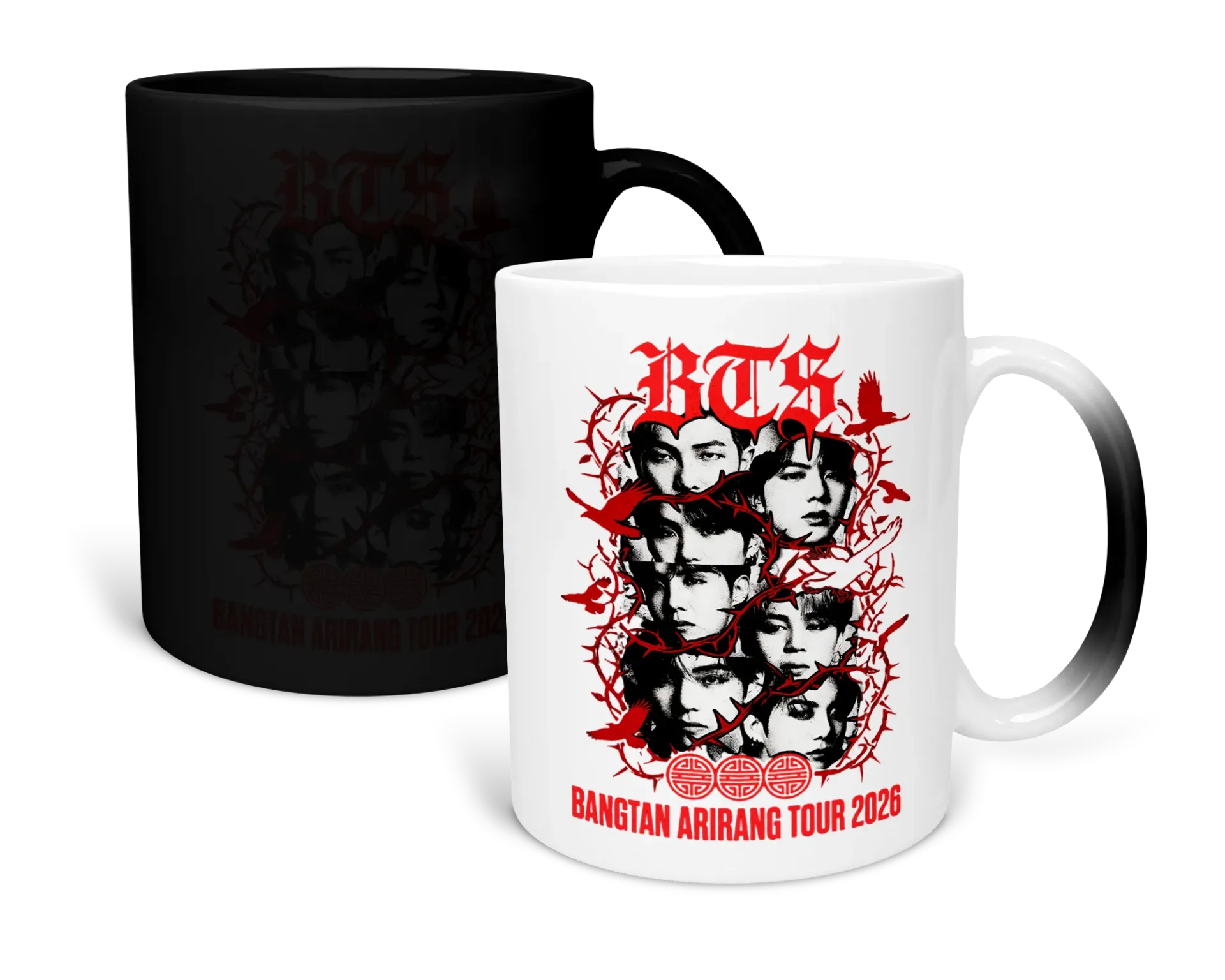 Taza 11 Oz LK1273. BTS We are back (Con nombre)