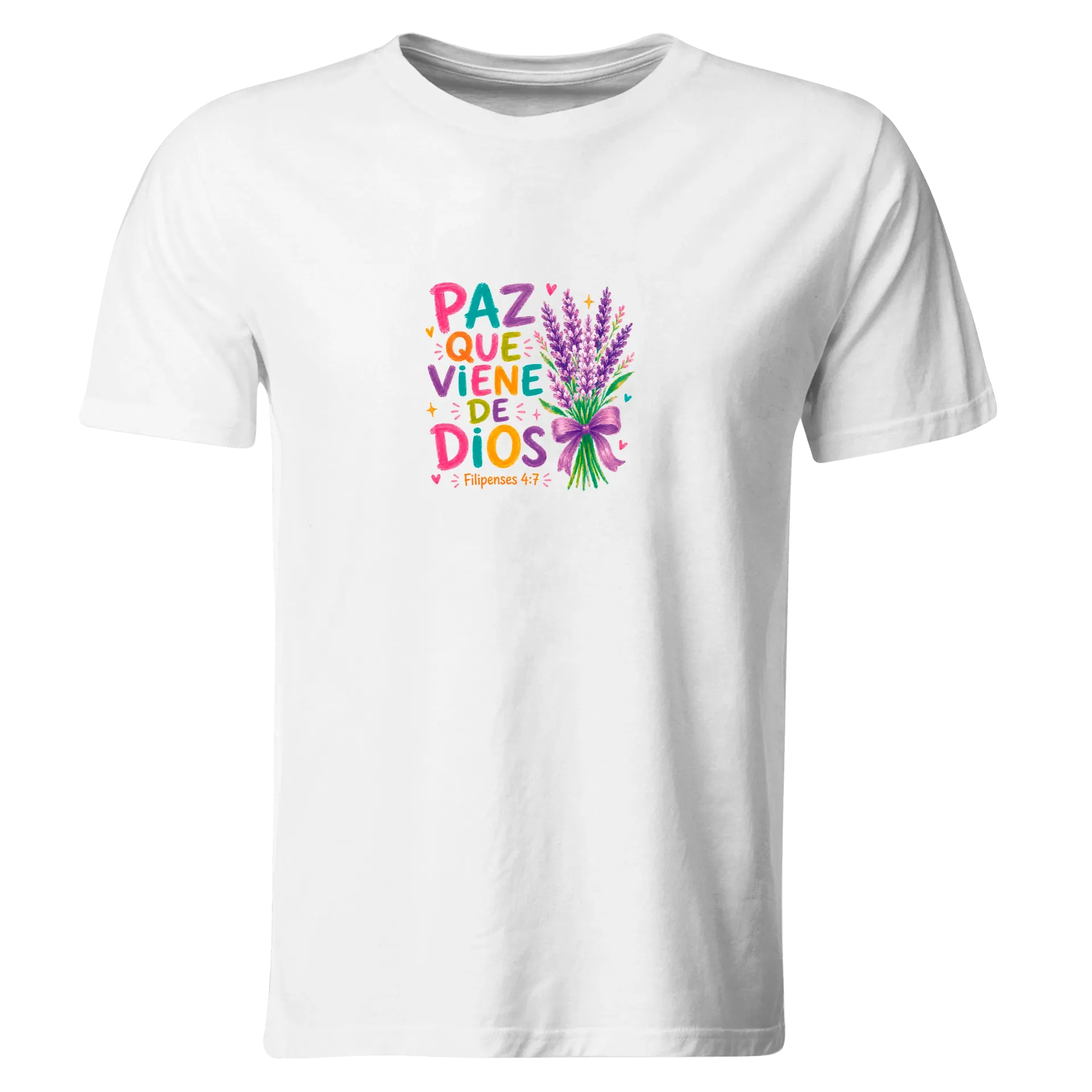 Playera Religiosa RG238. Versiculo Bíblico Cristiana Católica