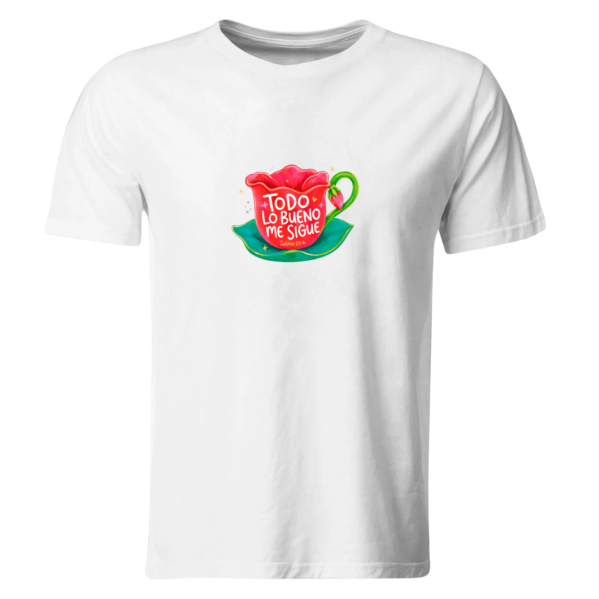 Playera Religiosa RG250. Versiculo Bíblico Cristiana Católica