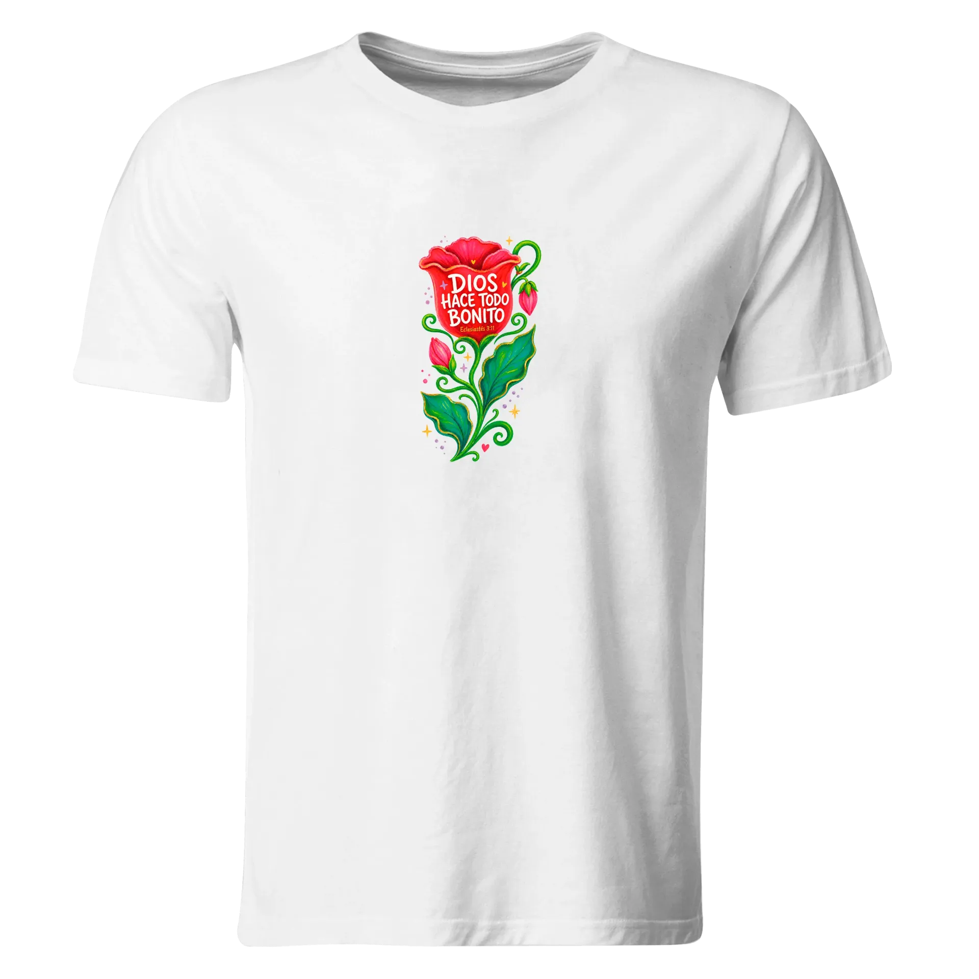 Playera Religiosa RG254. Versiculo Bíblico Cristiana Católica