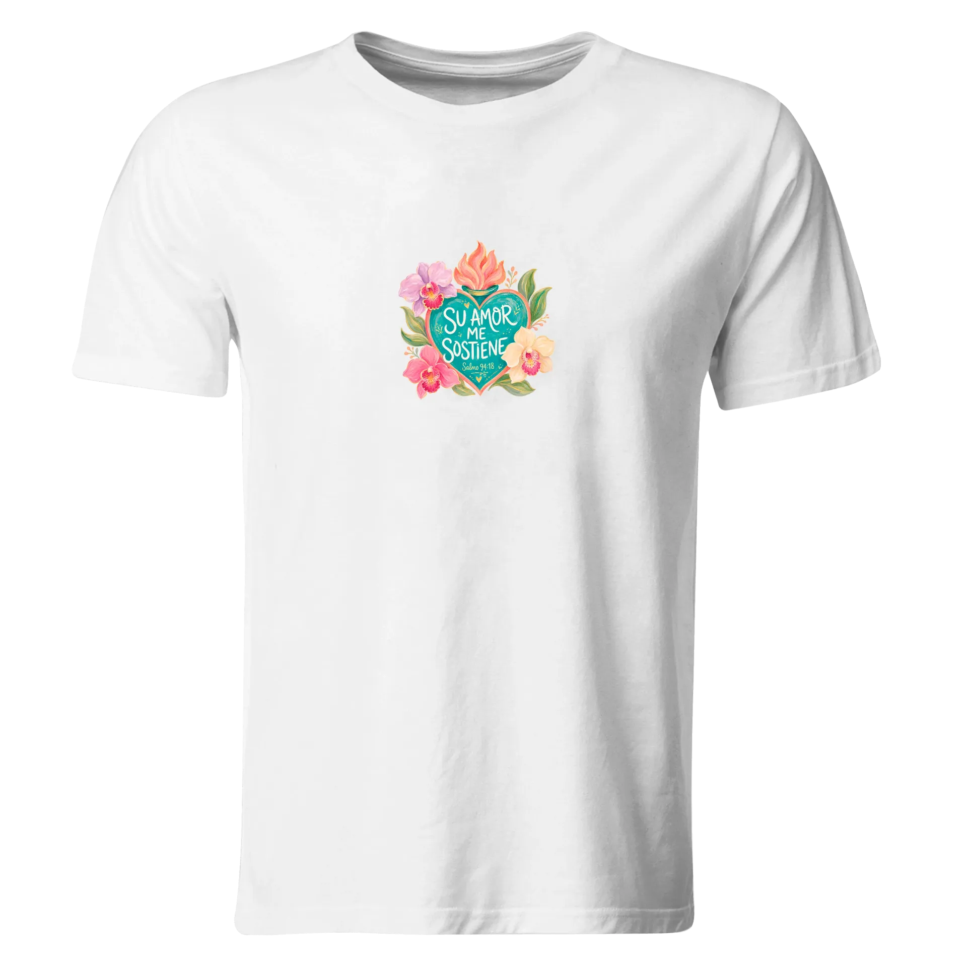 Playera Religiosa RG259. Versiculo Bíblico Cristiana Católica