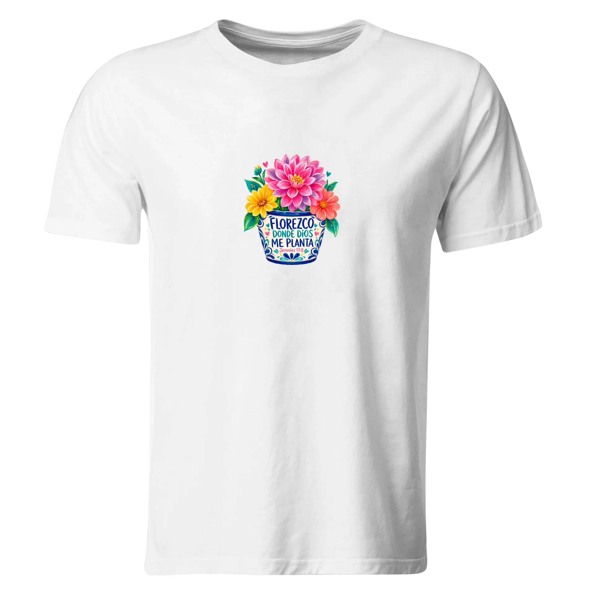 Playera Religiosa RG260. Versiculo Bíblico Cristiana Católica