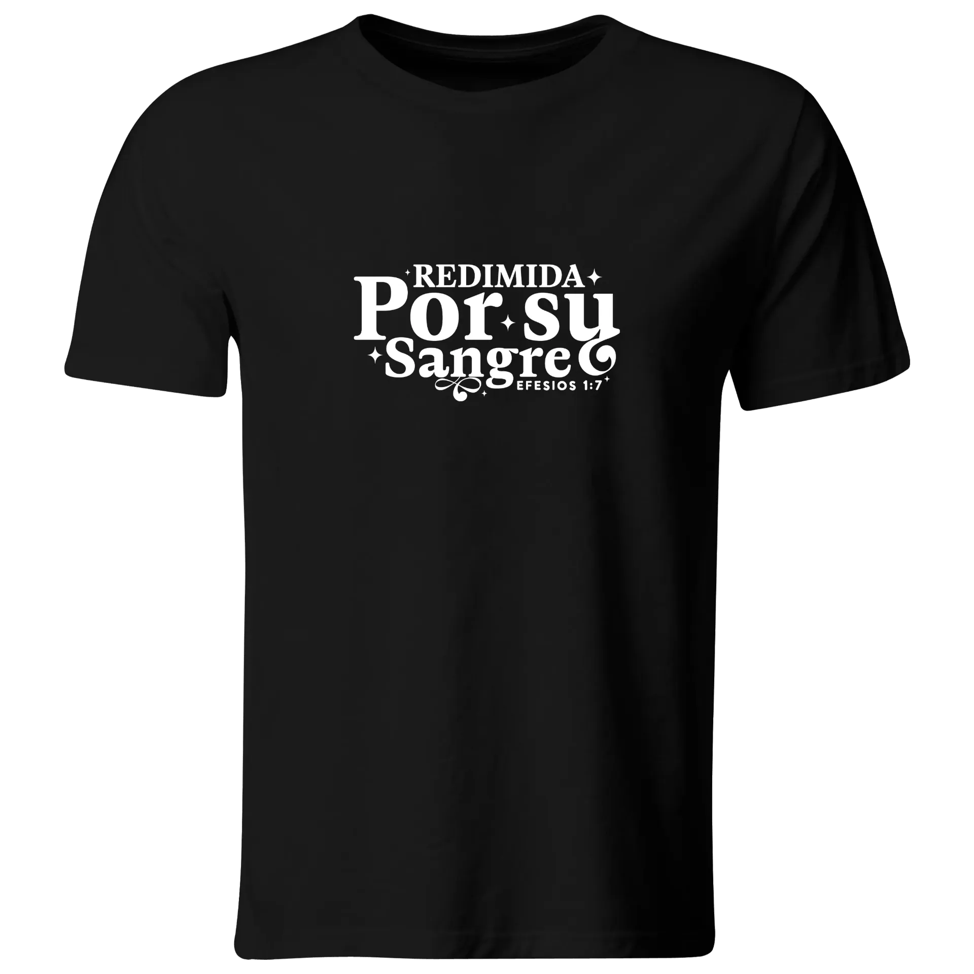 Playera Religiosa RG270. Versiculo Bíblico Cristiana Católica