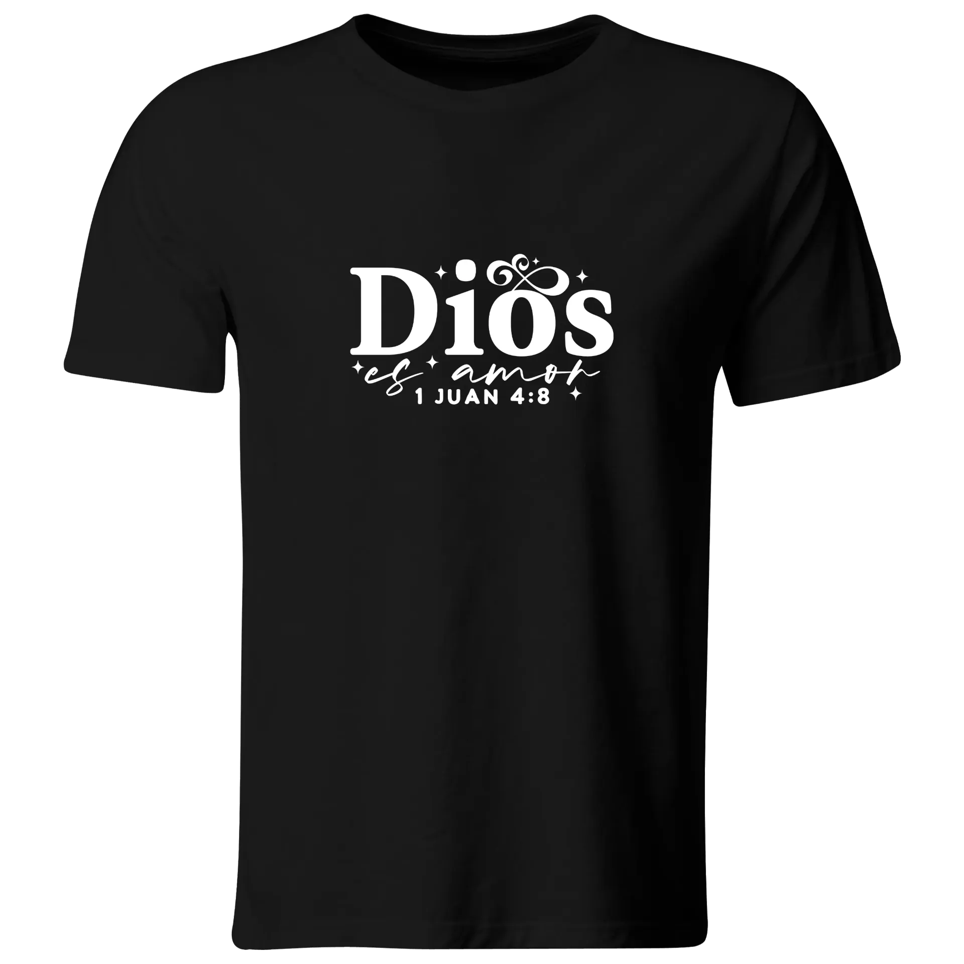 Playera Religiosa RG272. Versiculo Bíblico Cristiana Católica