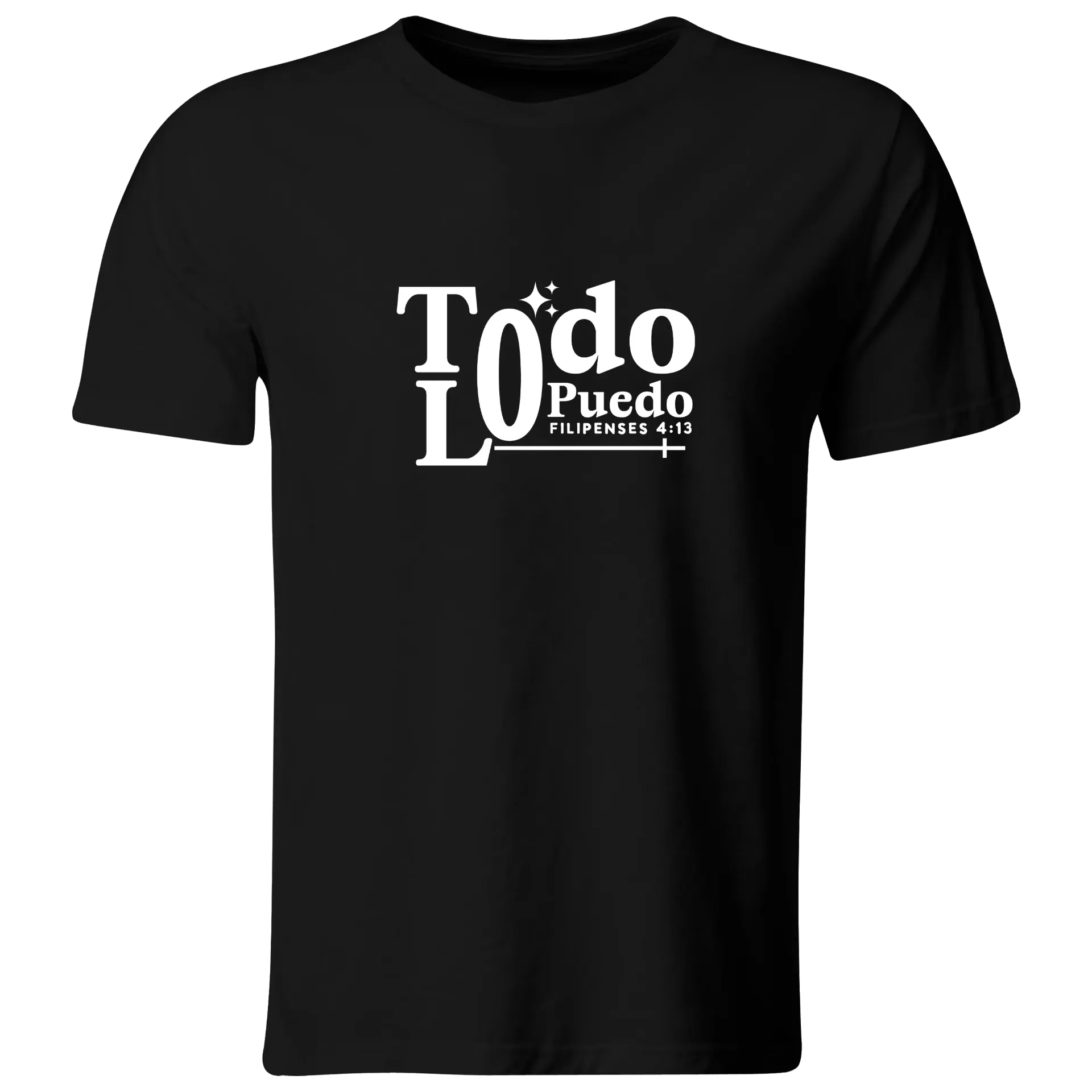 Playera Religiosa RG274. Versiculo Bíblico Cristiana Católica