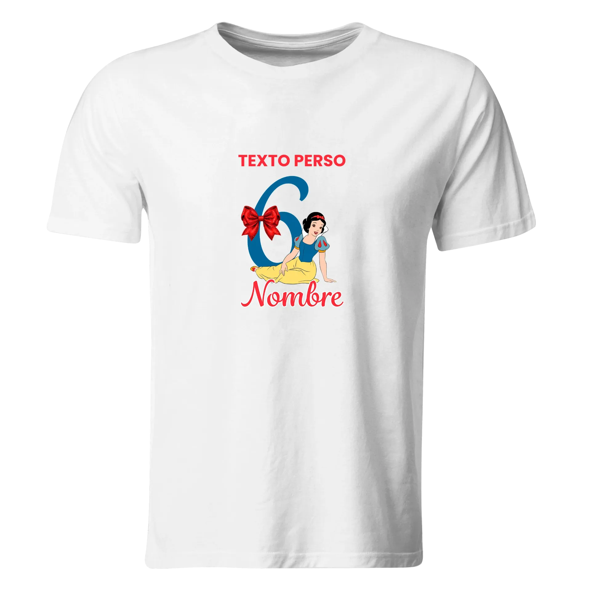 Playera Personalizada Cumpleaños Pc342. Princesa Blancanieves