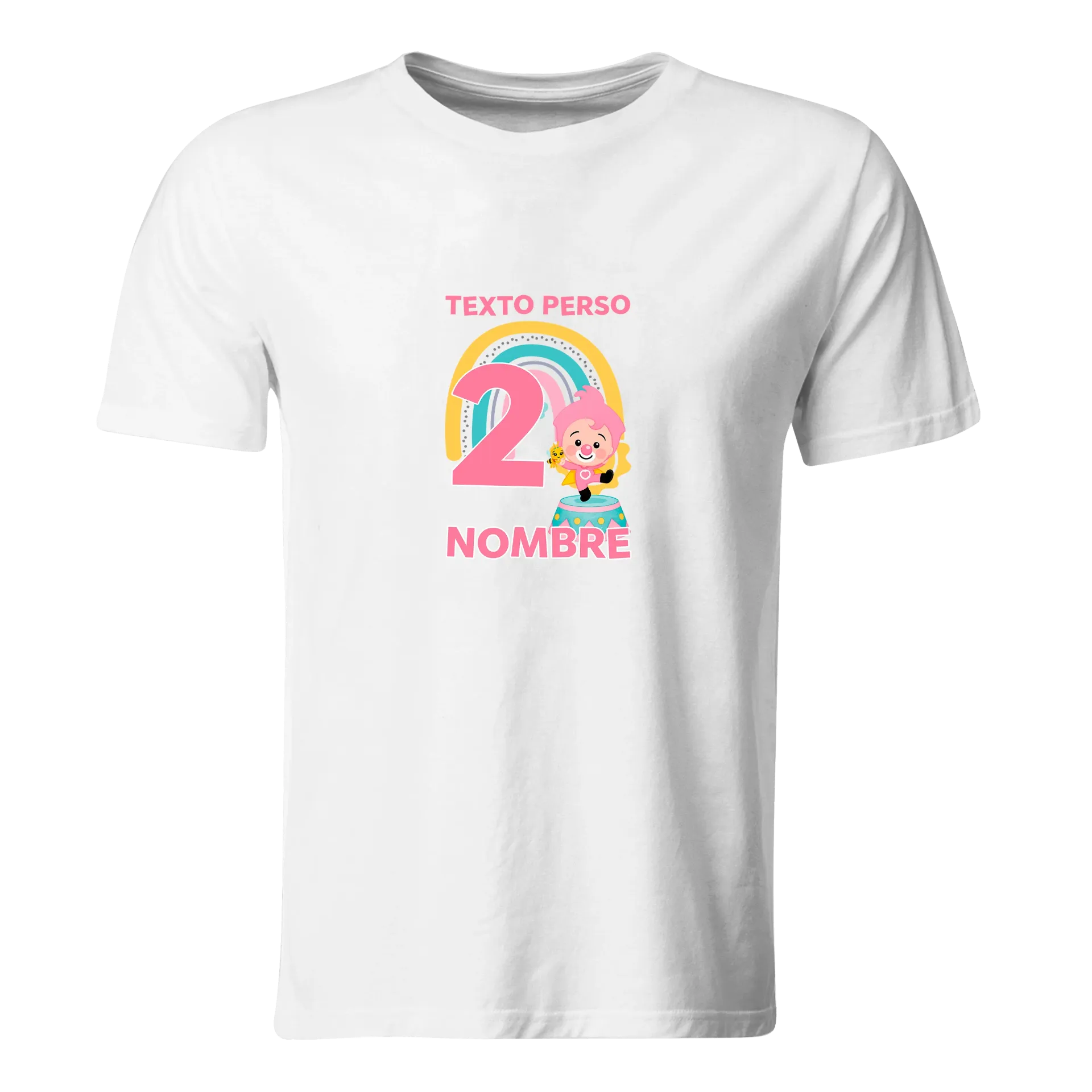 Playera Personalizada Cumpleaños Pc353. Plim Payaso Circo Plim