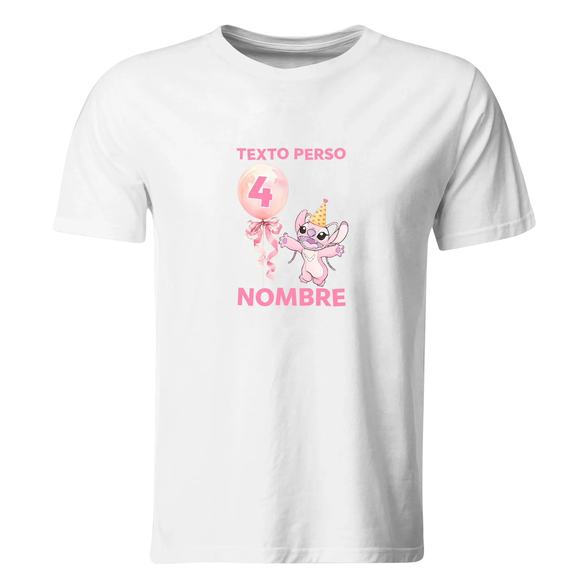 Playera Personalizada Cumpleaños Pc355. Lilo y Stitch