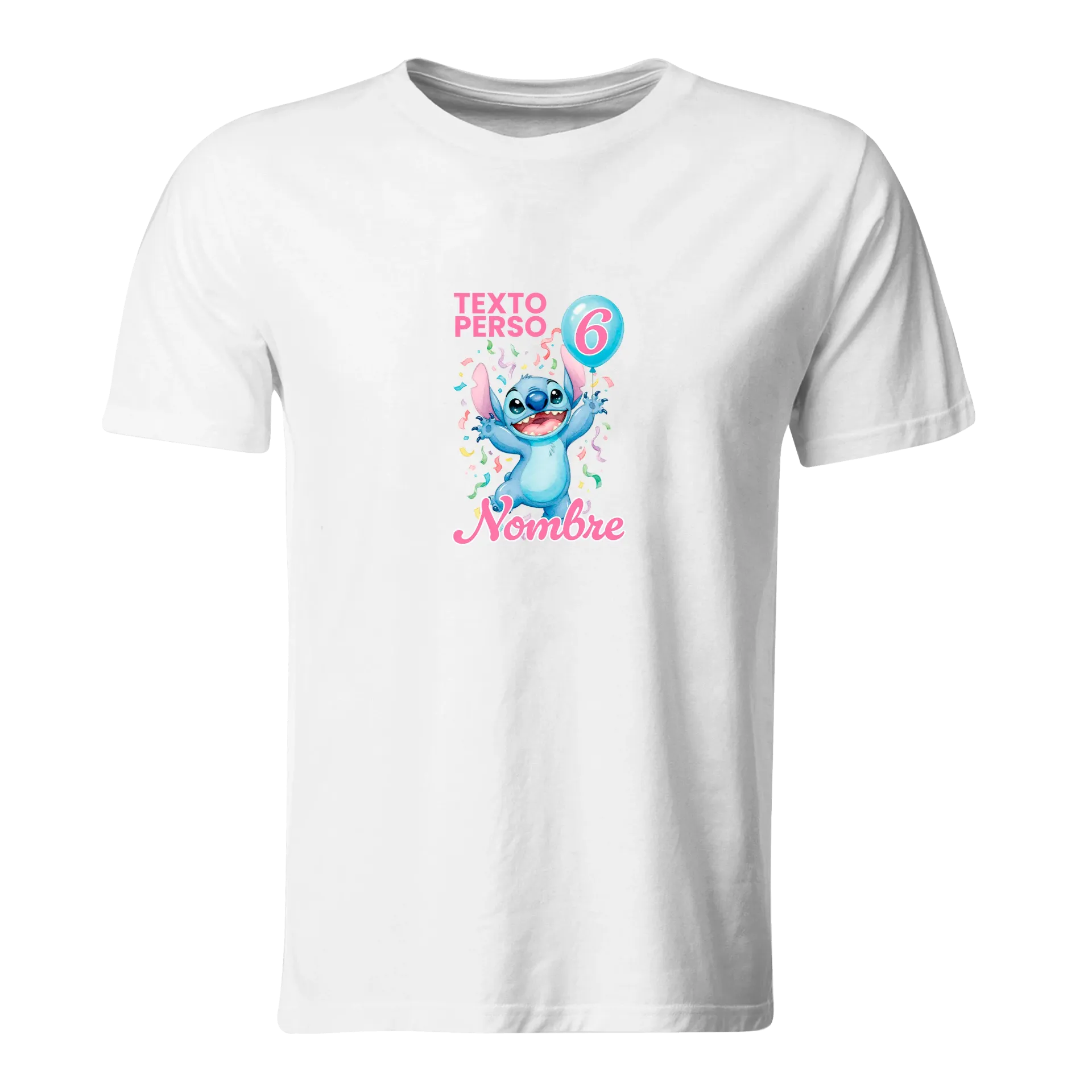 Playera Personalizada Cumpleaños Pc360. Lilo y Stitch