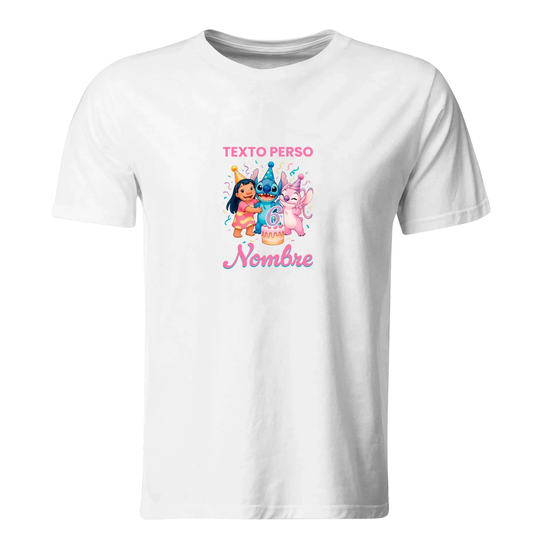 Playera Personalizada Cumpleaños Pc361. Lilo y Stitch