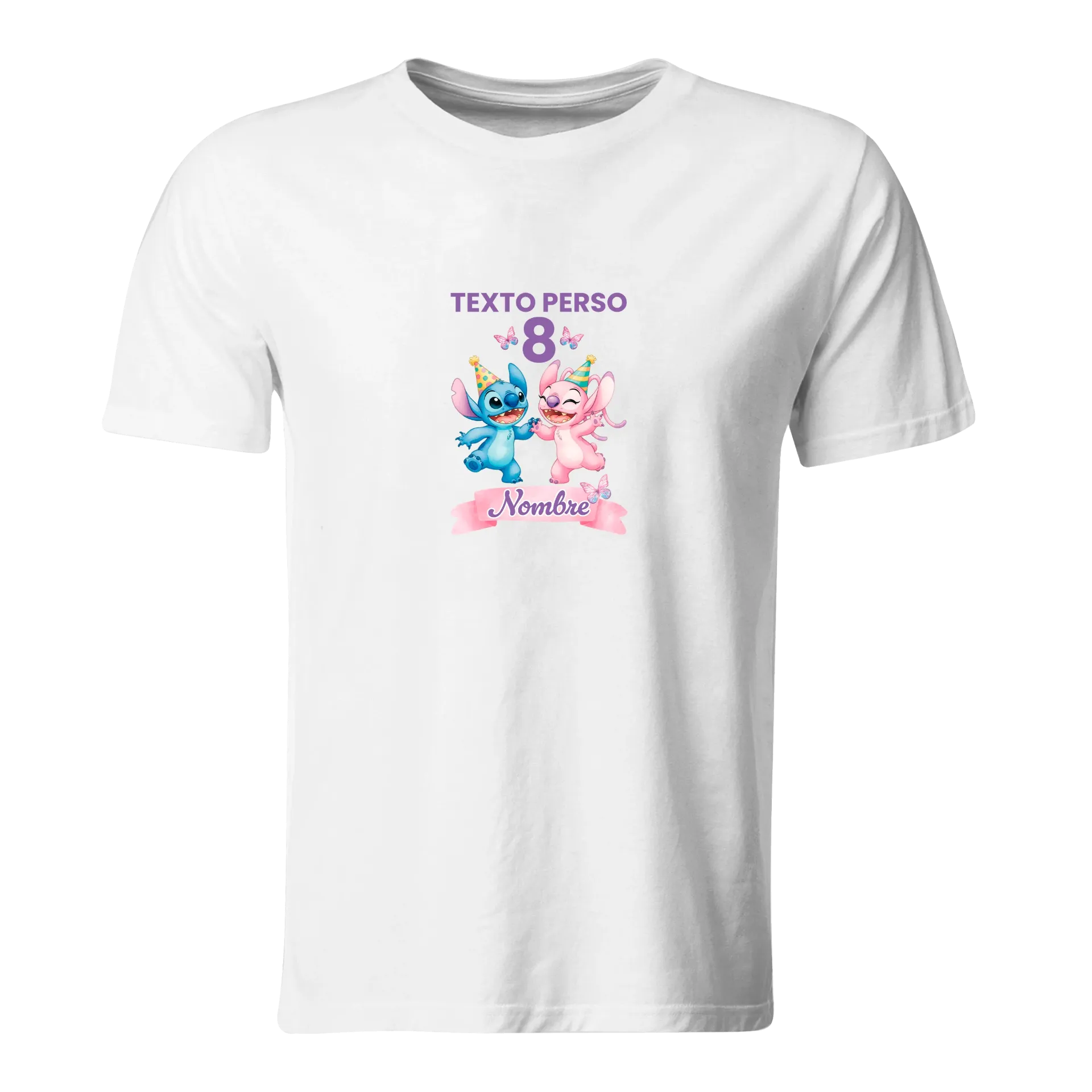 Playera Personalizada Cumpleaños Pc362. Lilo y Stitch