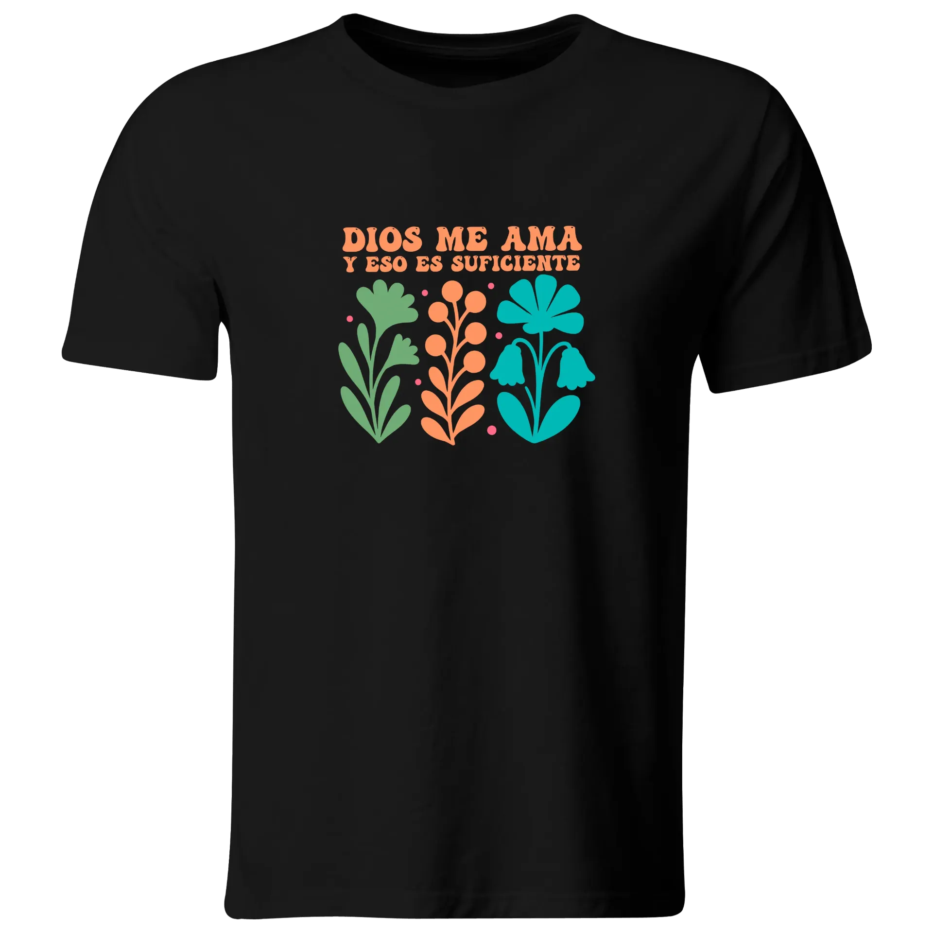 Playera DTF Religiosa RG216. Versiculo Bíblico Cristiana Católica