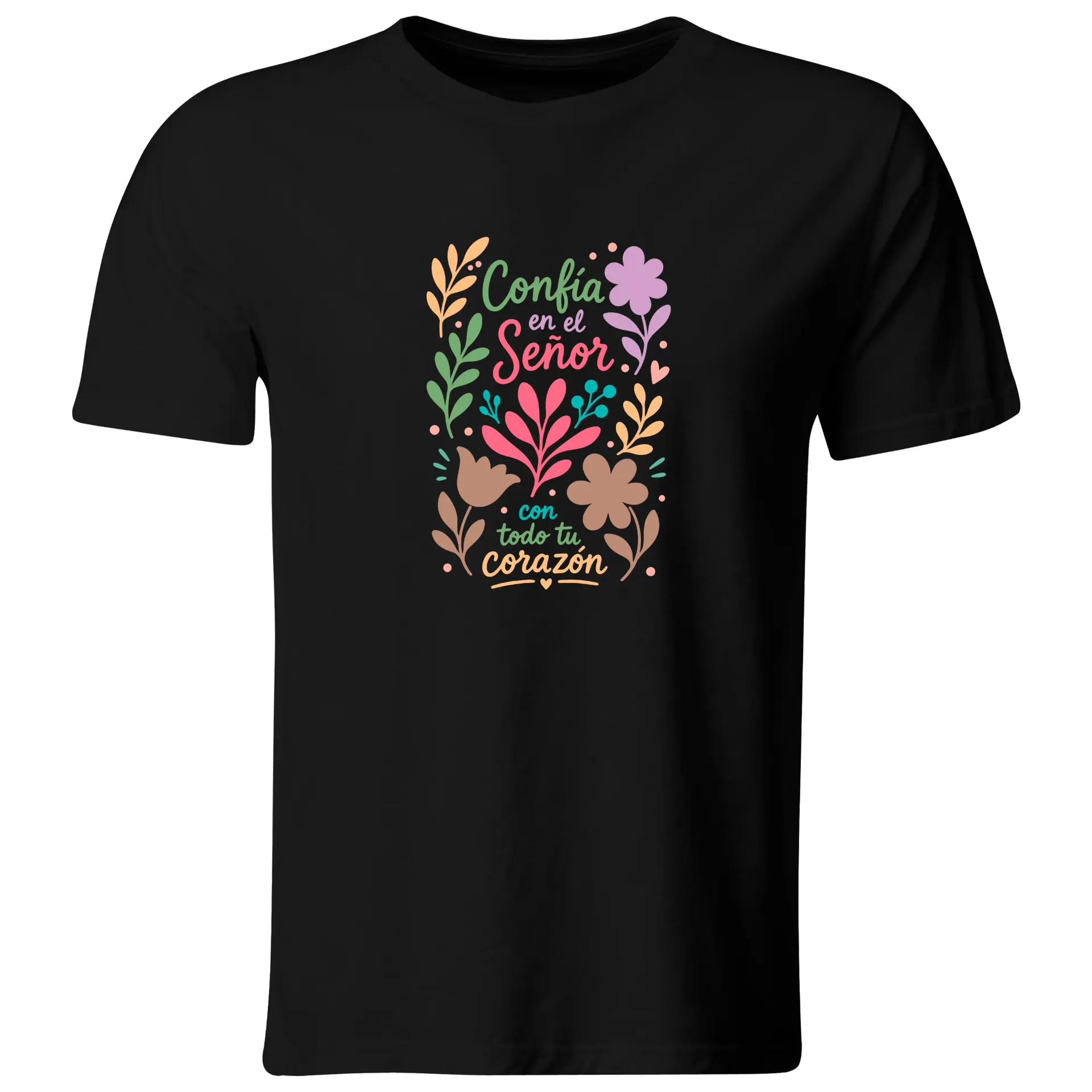 Playera DTF Religiosa RG223. Versiculo Bíblico Cristiana Católica
