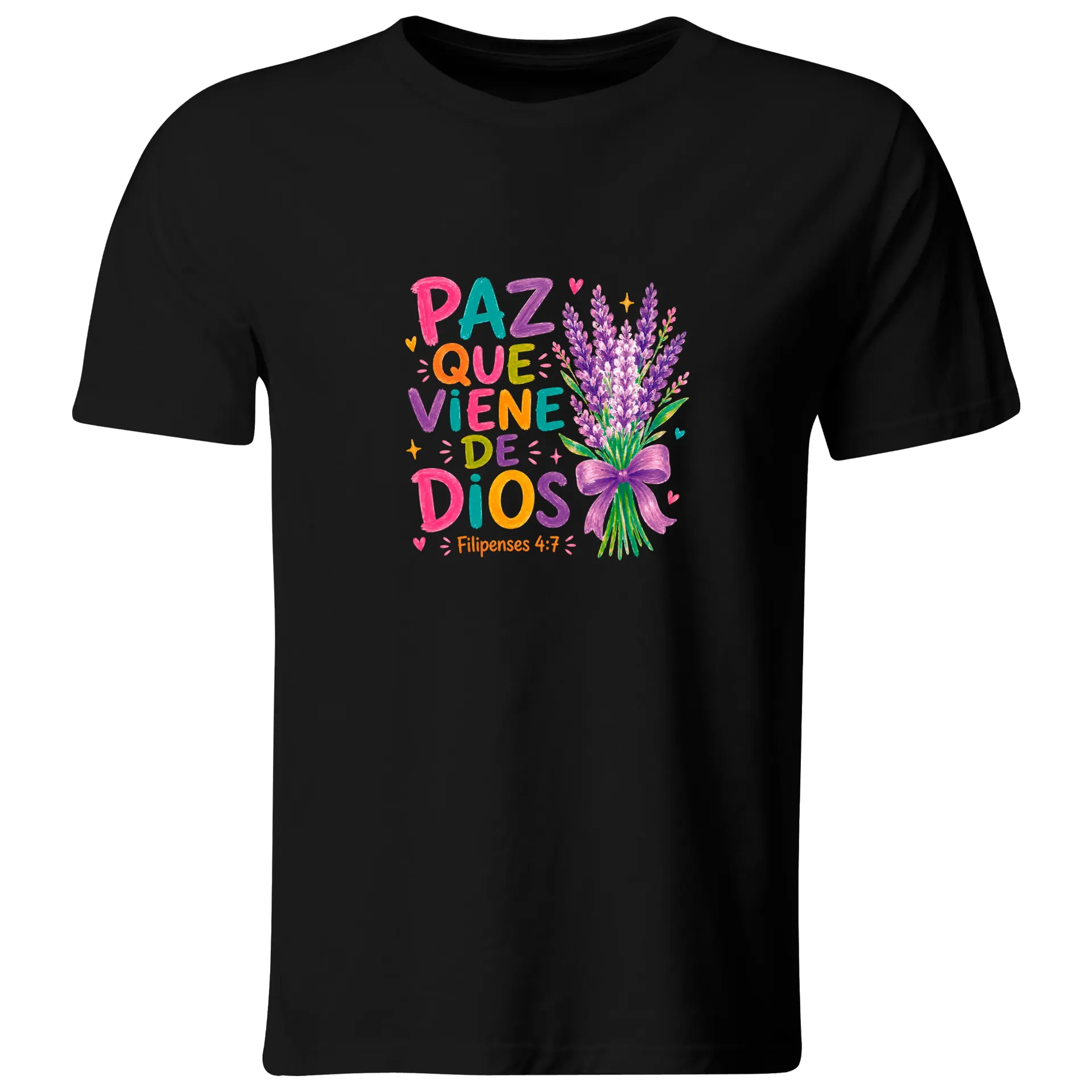 Playera DTF Religiosa RG238. Versiculo Bíblico Cristiana Católica