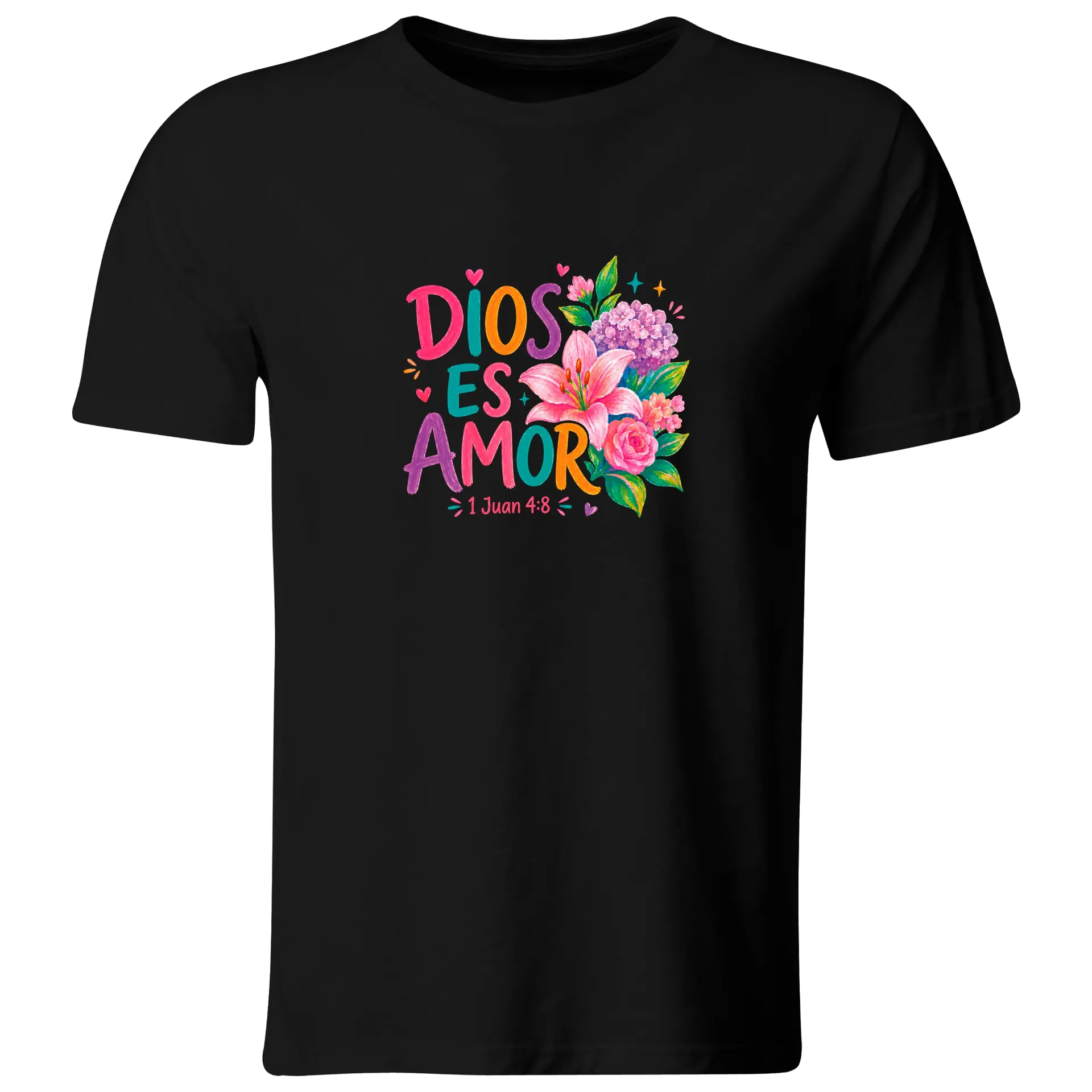 Playera DTF Religiosa RG239. Versiculo Bíblico Cristiana Católica