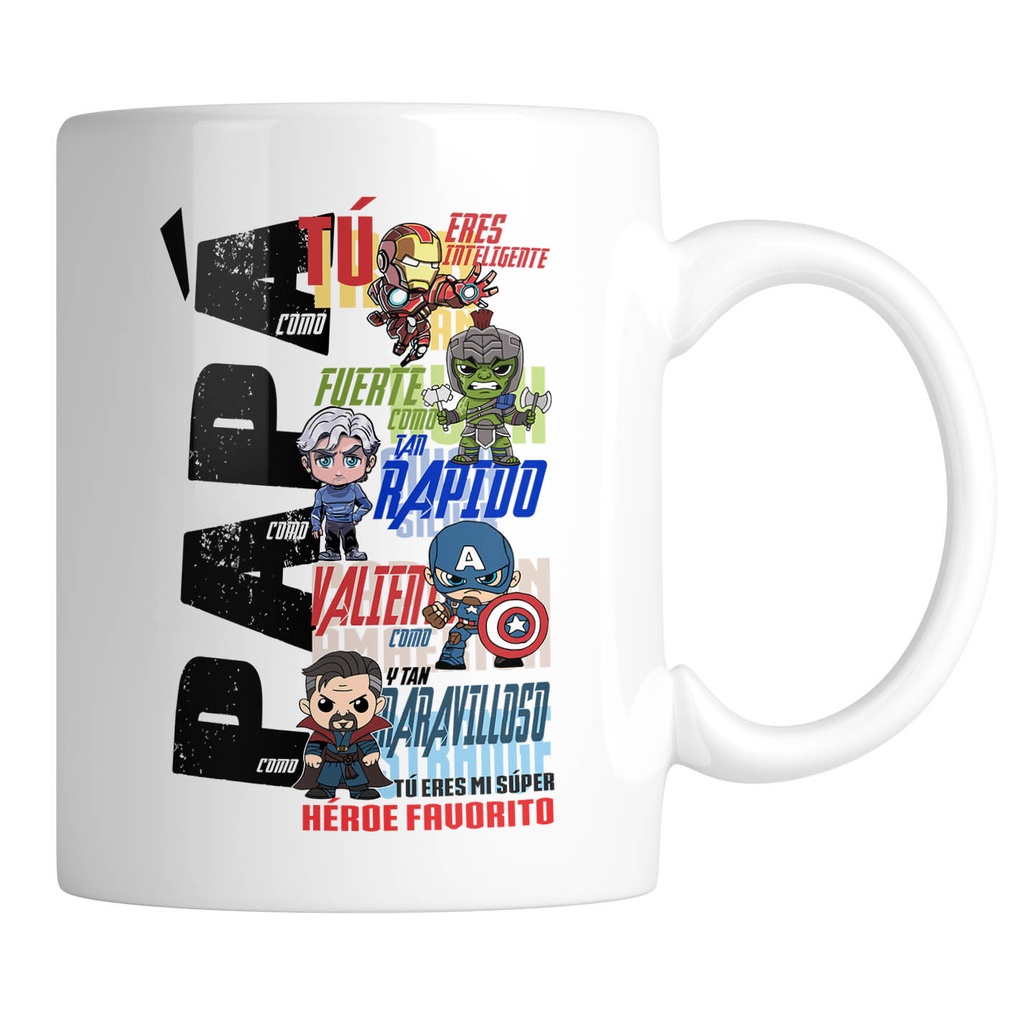 Taza papá Marvel
