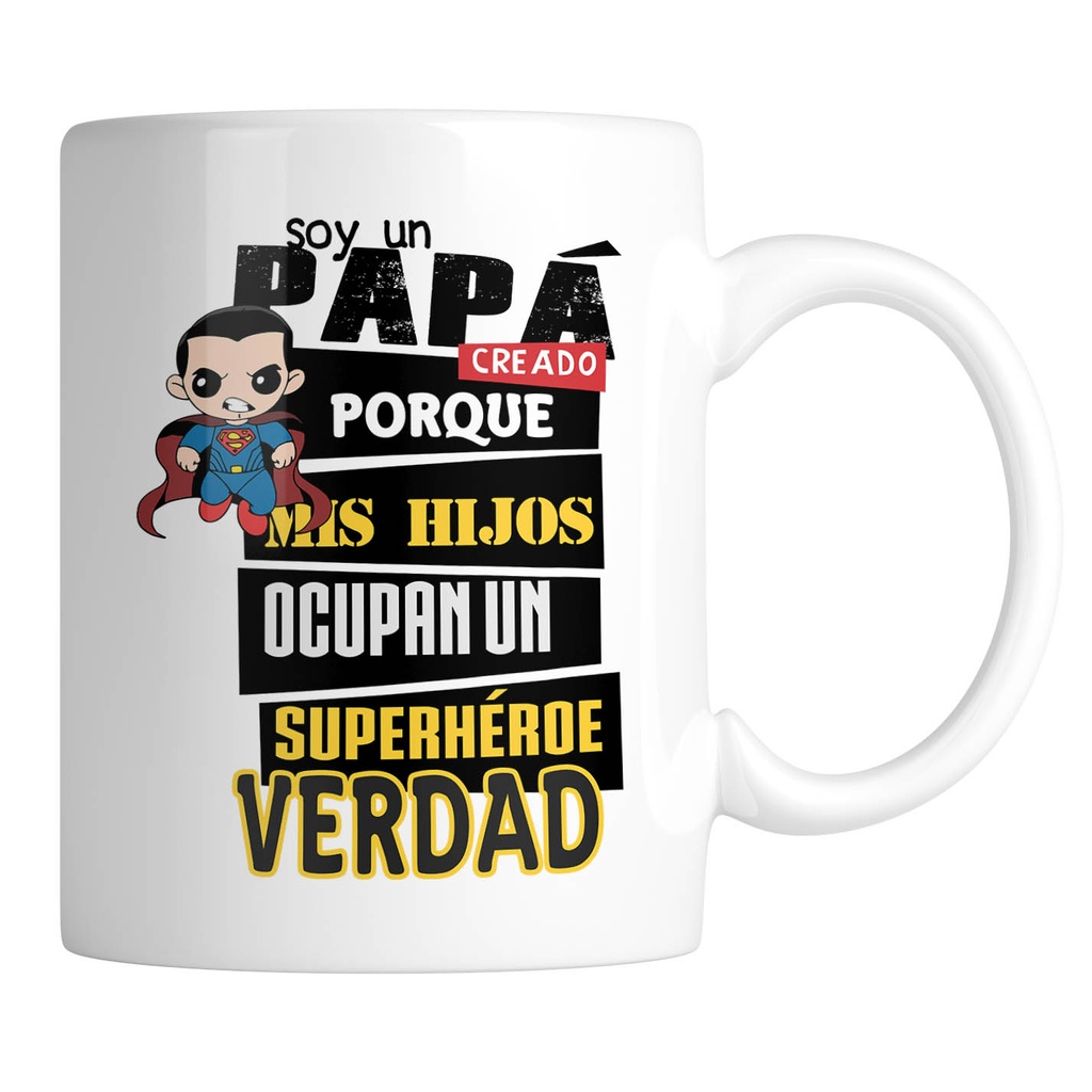 Taza papá superhéroe