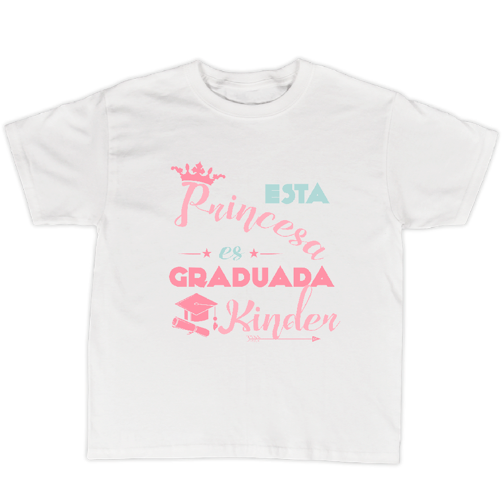 Playera graduación  gr13. Princesa graduada kinder