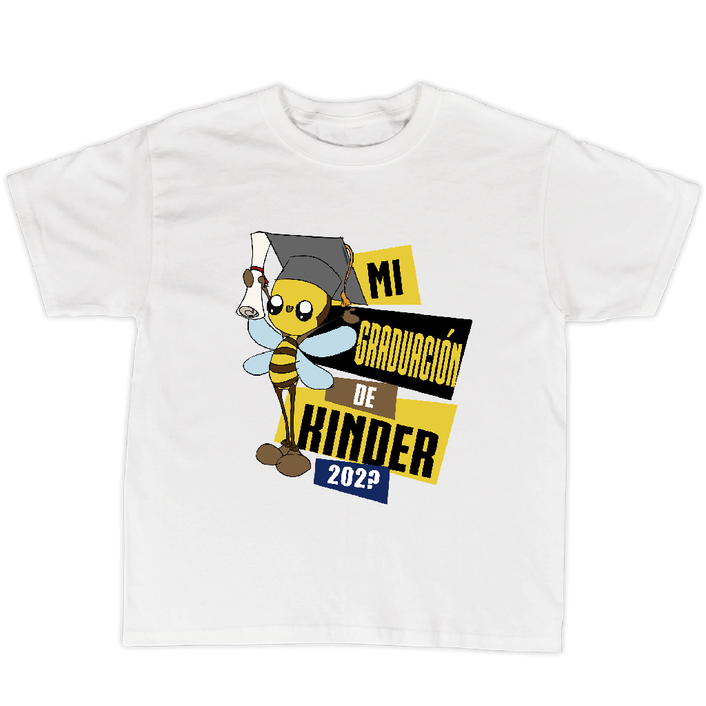 Playera graduación  gr53. mi graduación kinde + año actual