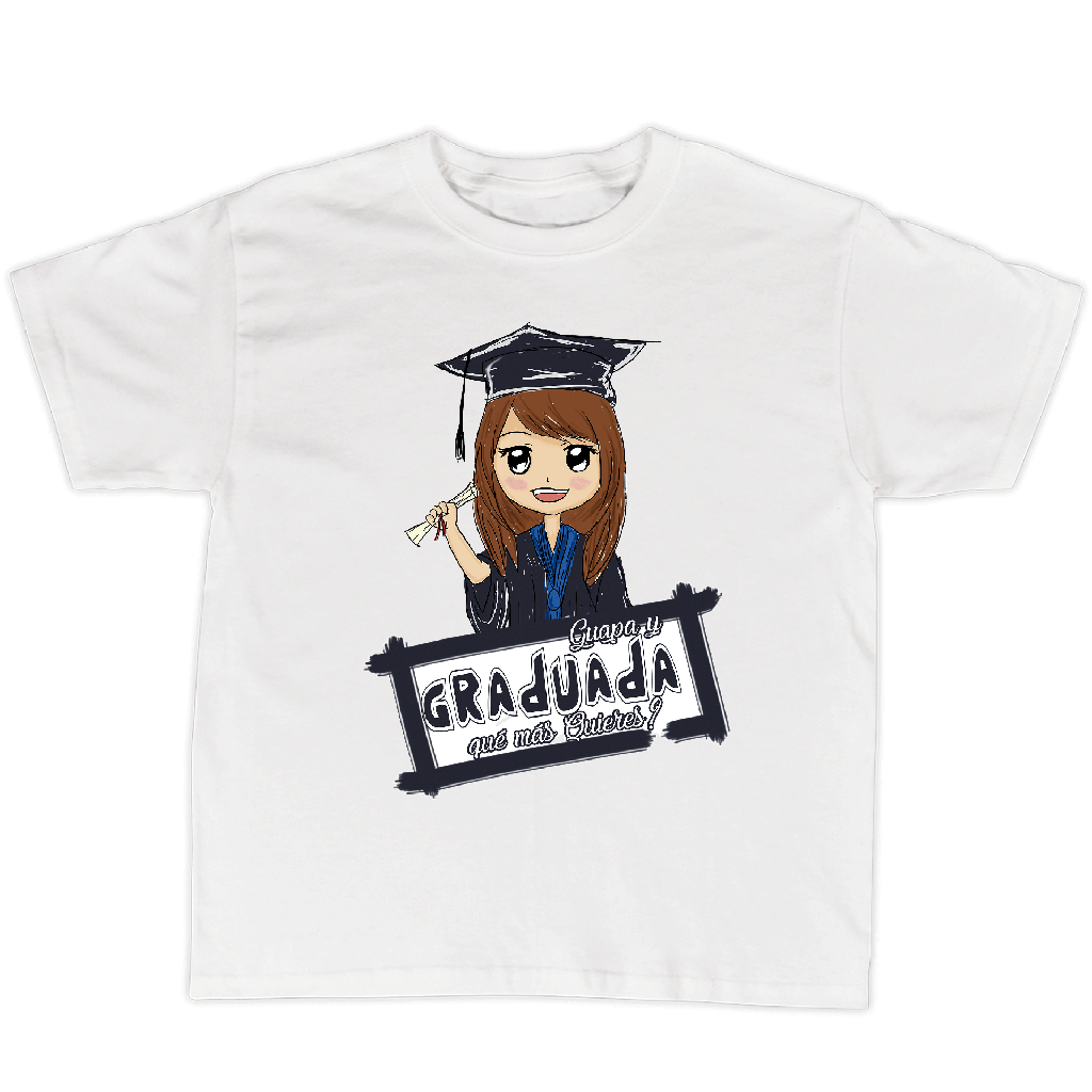 Playera graduación  gr58. Guapa y graduada