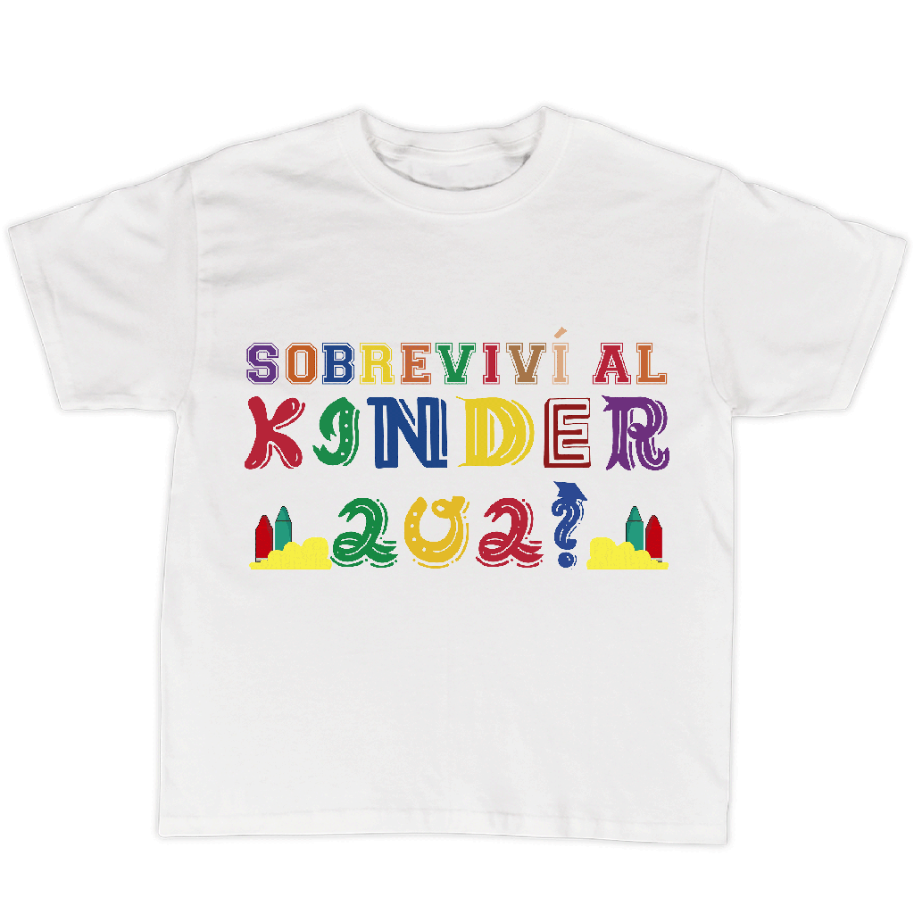 Playera graduación  gra9. sobreviví al kinder + año actual